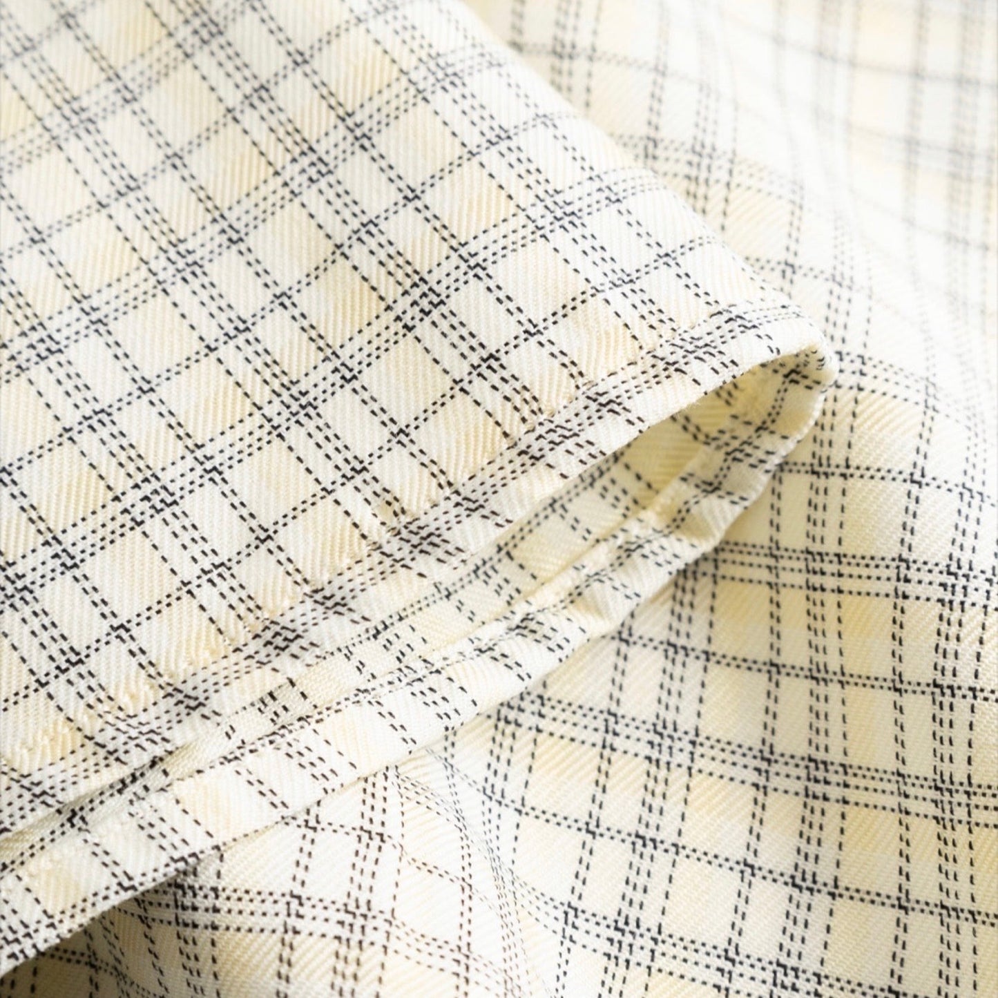 Preorder april/maj - Noella - n - mikro blouse - denny yellow check - Merle og Wilde ApS