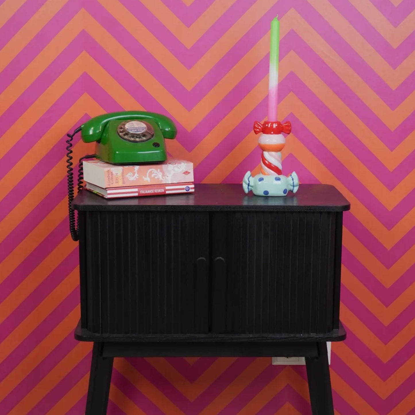 Housevitamin - slik/karmel lysestage - Mint flerfarvet - Merle og Wilde ApS