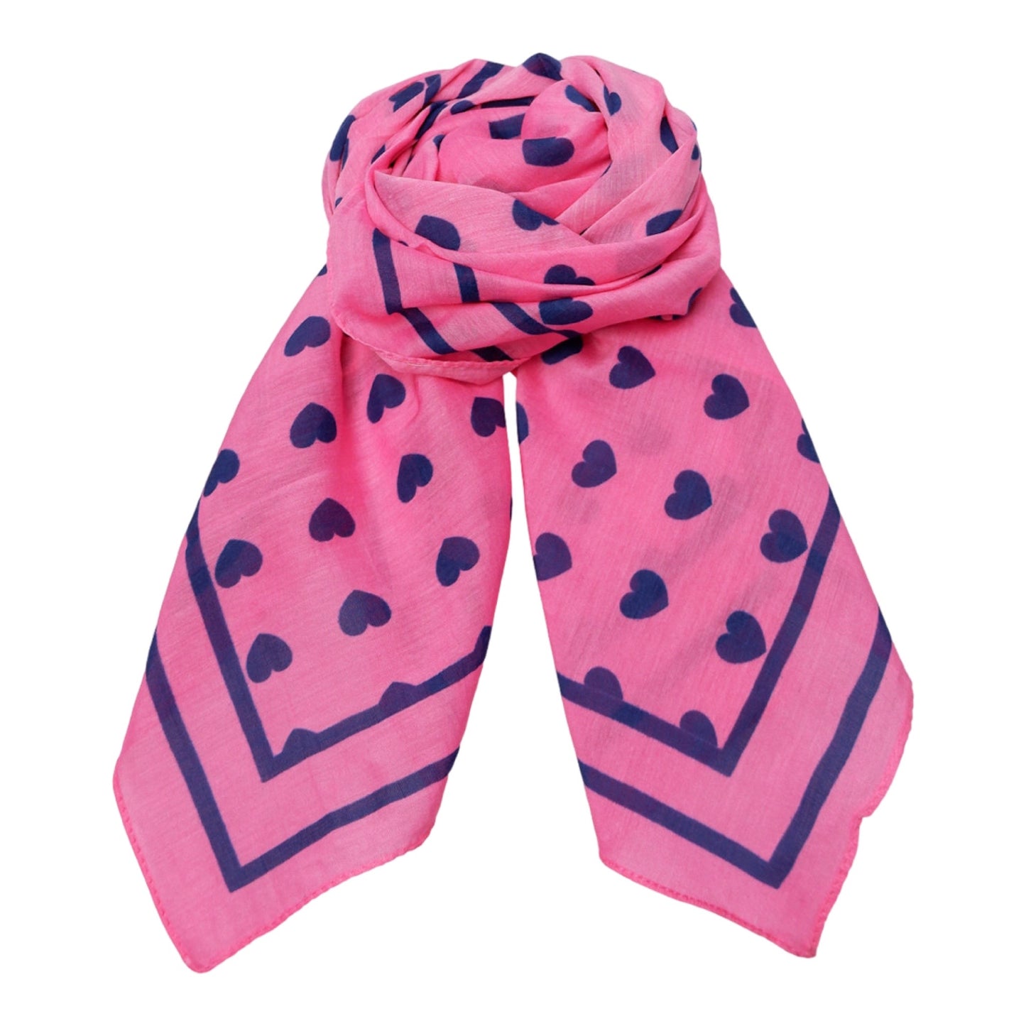 Black colour - BCclaudia love mini scarves - Pink navy - Merle og Wilde ApS