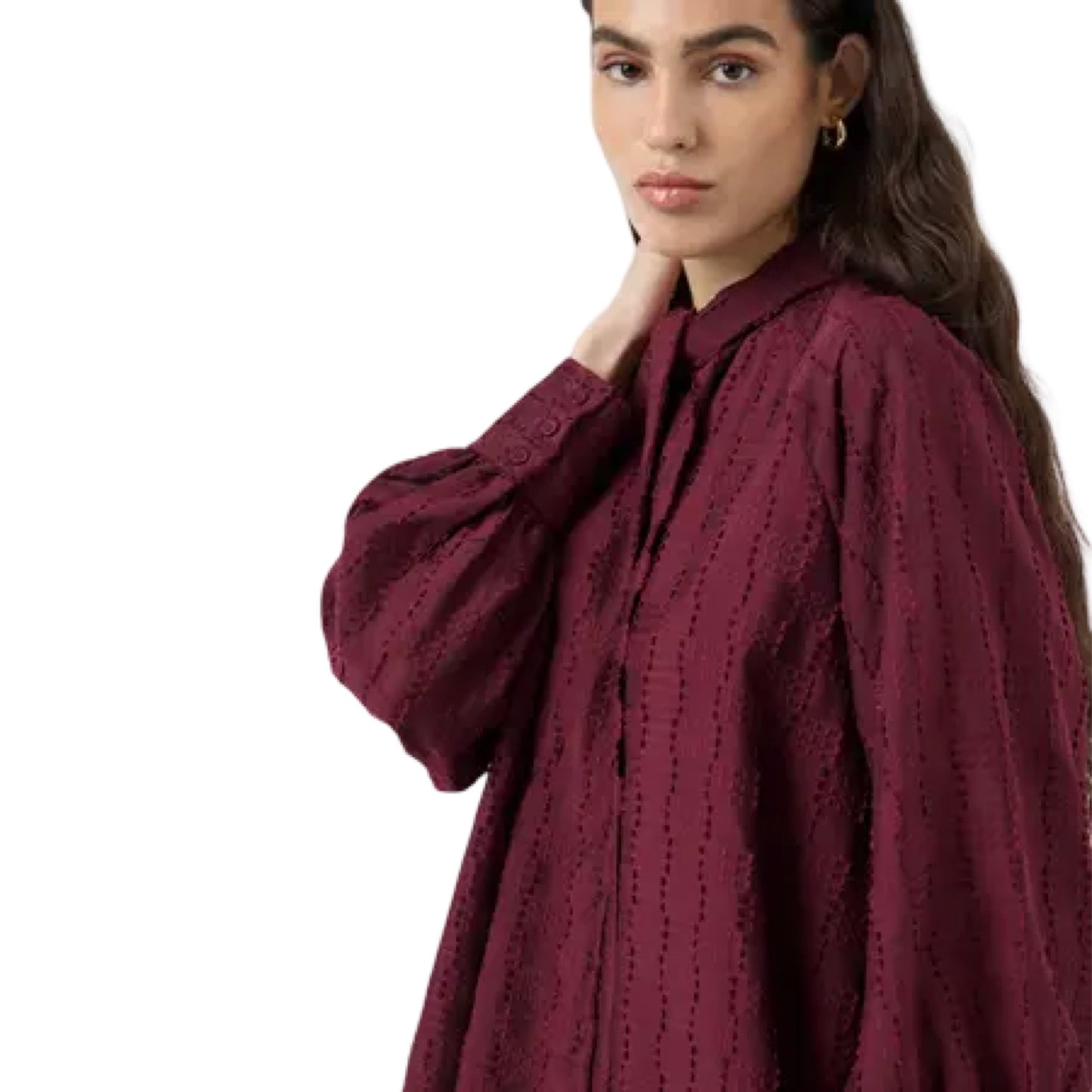 YAS - Yasjulina LS Dress - Port royale - Merle og Wilde ApS