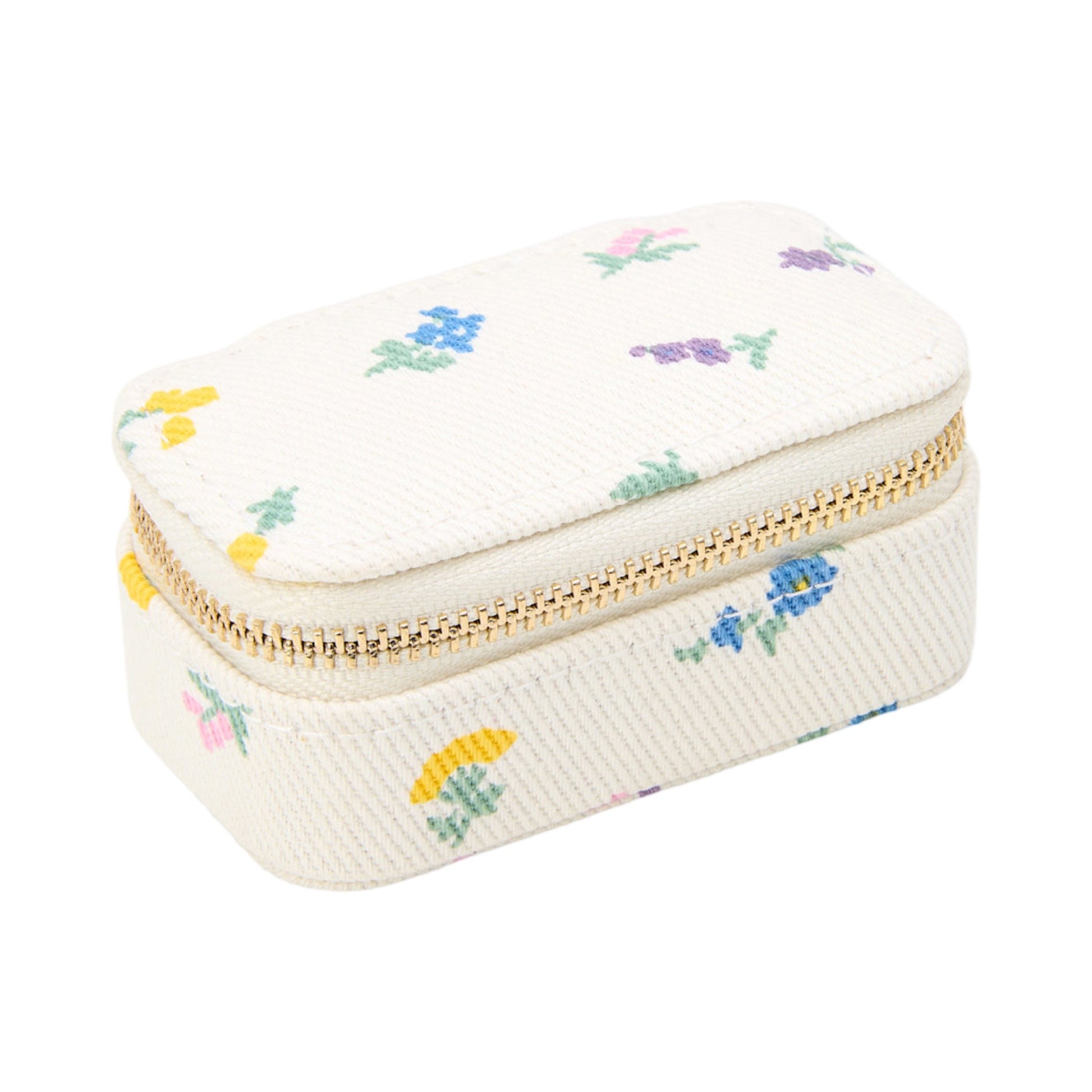 Pico - Small tricket Box (smykkeskrin) - Ivory flower - Merle og Wilde ApS