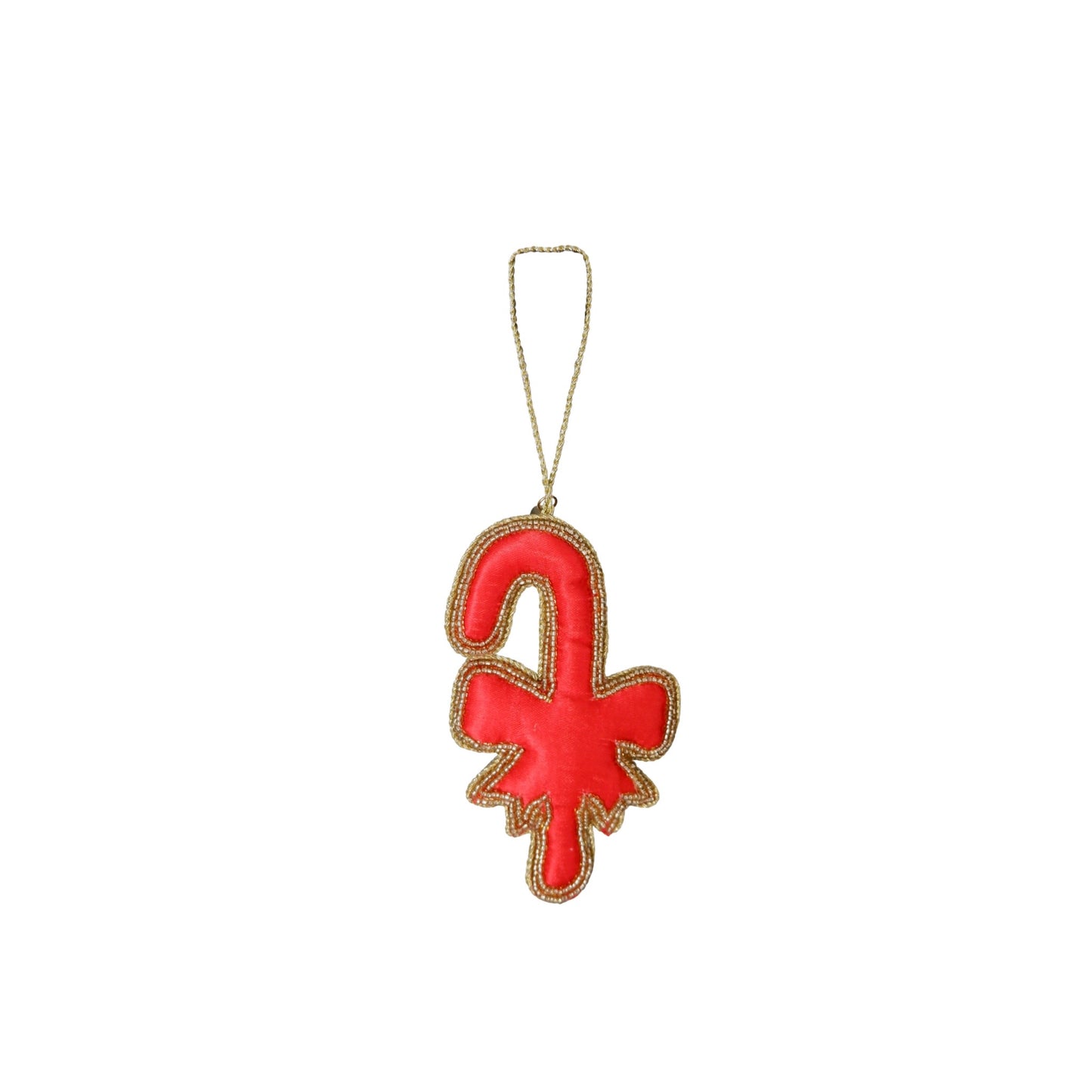 Black Colour - BCcandy cane Christmas ornament - Gold