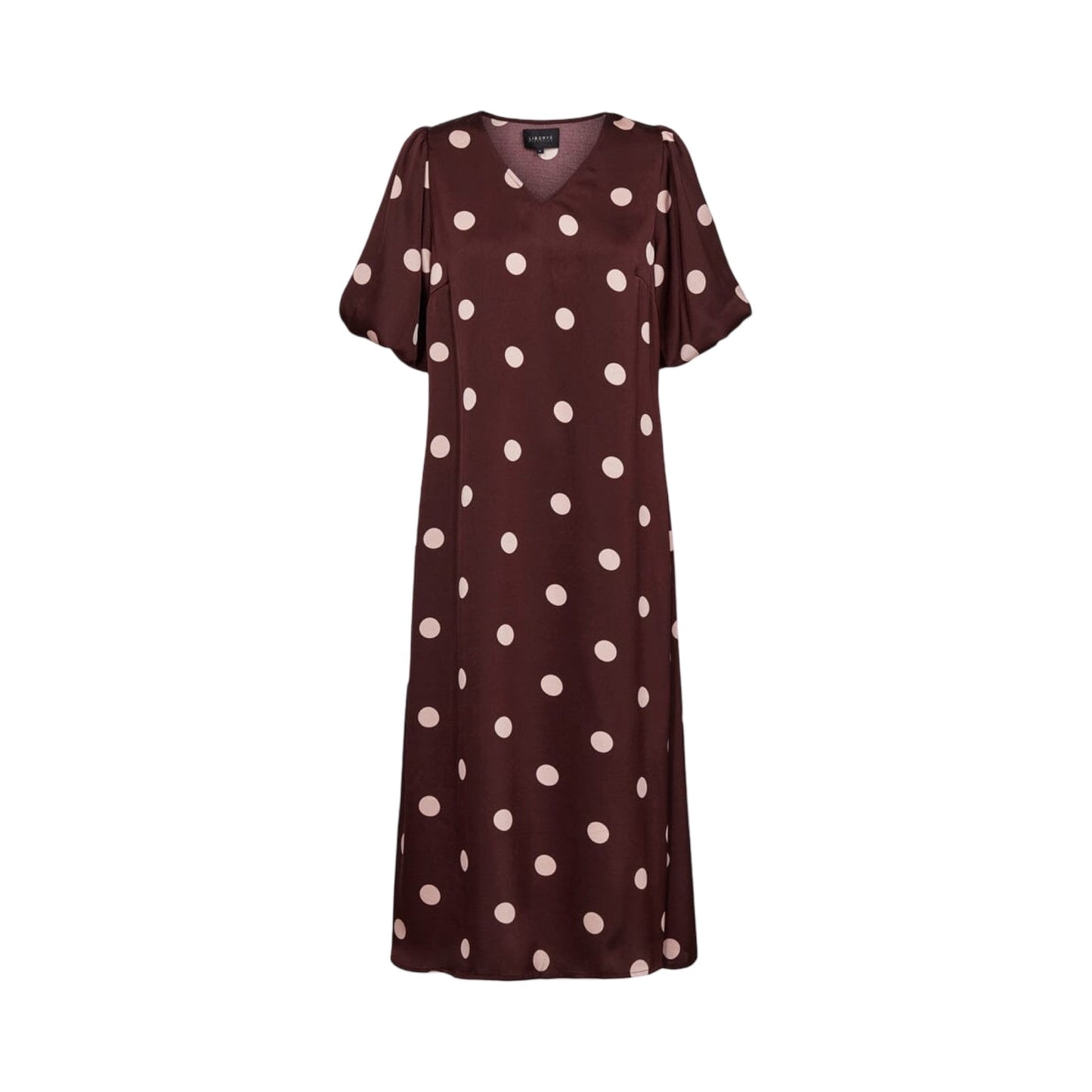 Preorder feb. - Liberte - Dotti dress - Plum Rose Big dot - Merle og Wilde ApS