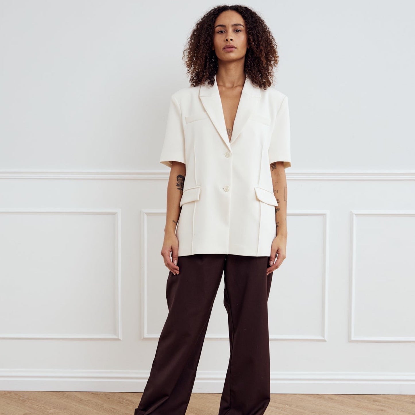 Noella - Jeanne blazer - White - Merle og Wilde ApS