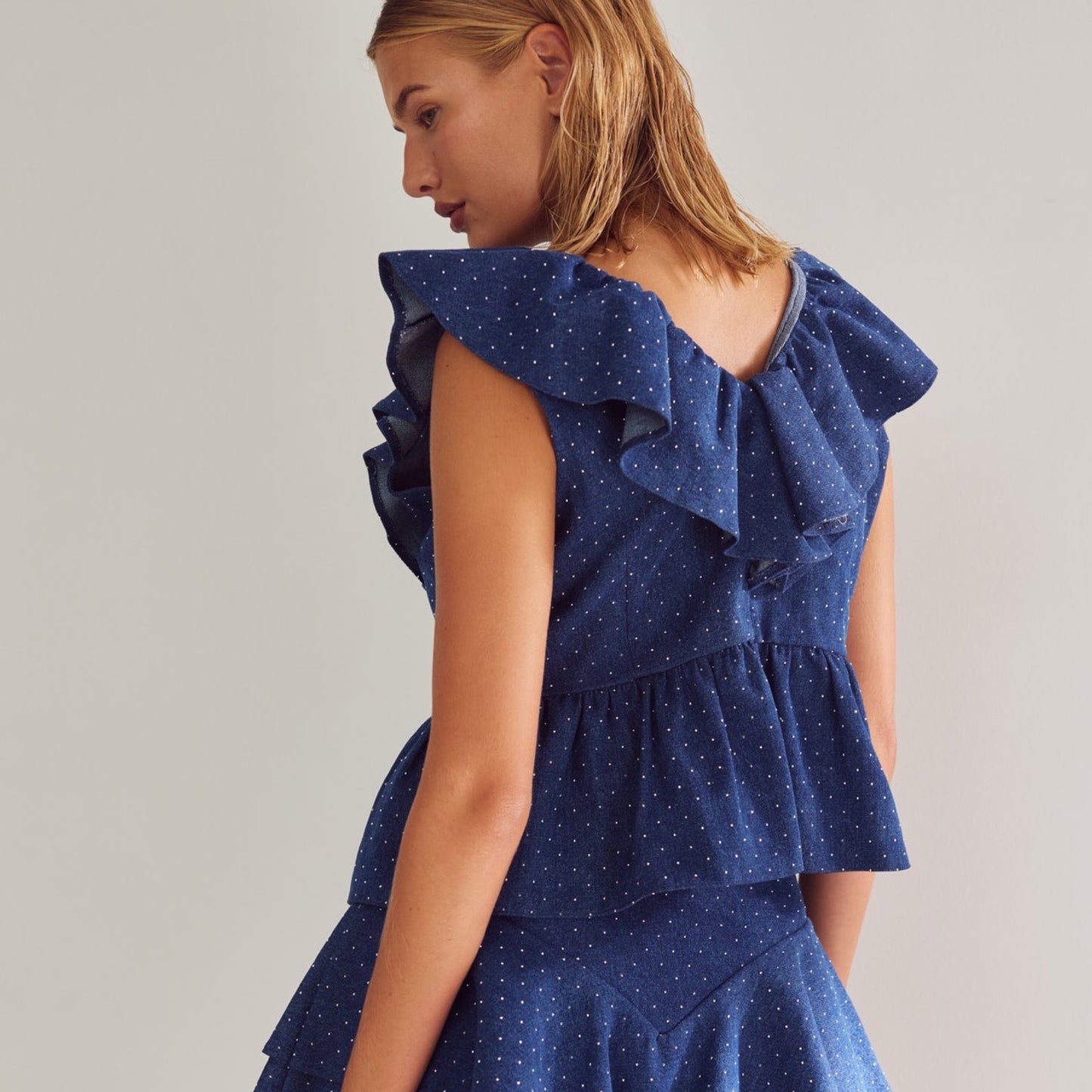 Noella - Louisa Blouse blue wash - Merle og Wilde ApS