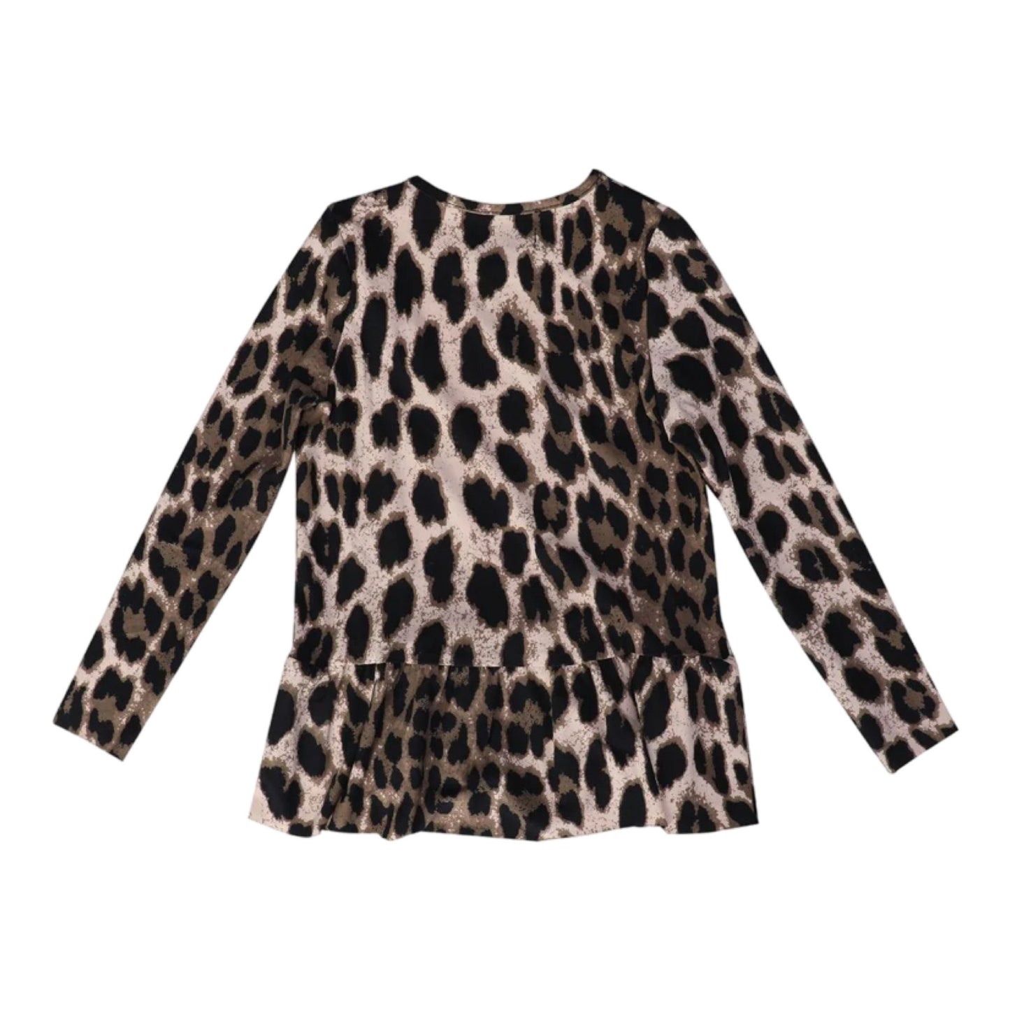 Liberte - Alma - LS - Frill - T-shirt - kids - Big Lux leo fossil - Merle og Wilde ApS