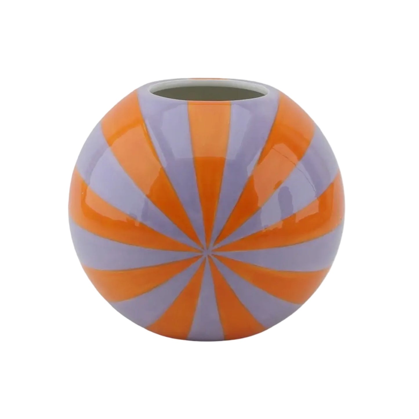 Housevitamin - Swirl lille vase - lilla/orange - Merle og Wilde ApS