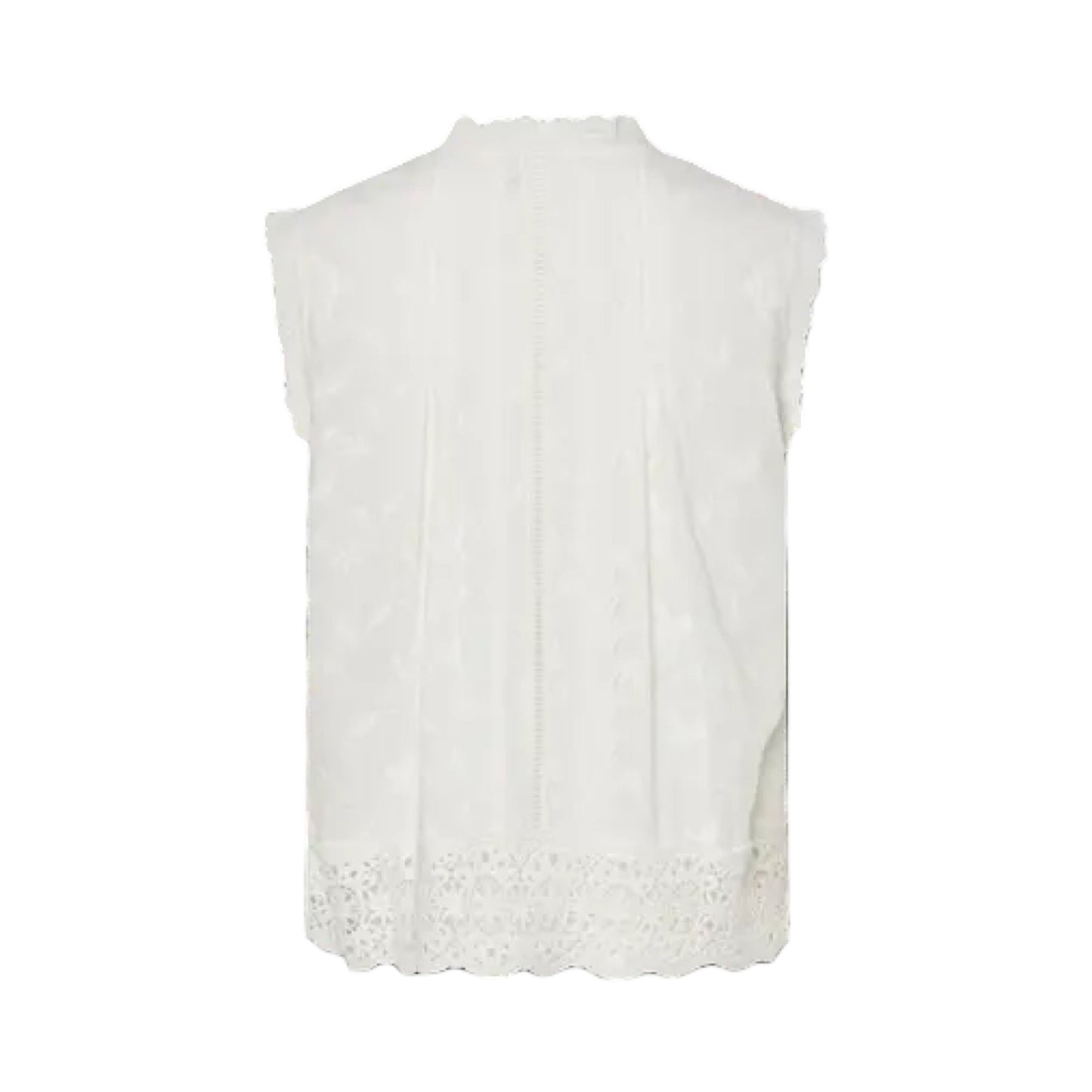 YAS - Yasmino SL shirt s. - White - Merle og Wilde ApS