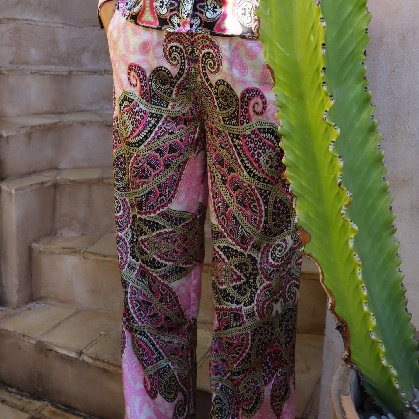 Liberte - Hope pants - pink scarf - Merle og Wilde ApS