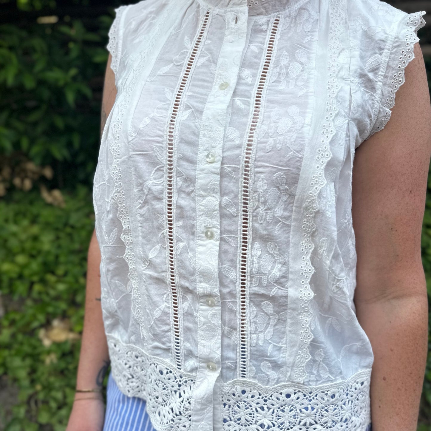 YAS - Yasmino SL shirt s. - White - Merle og Wilde ApS