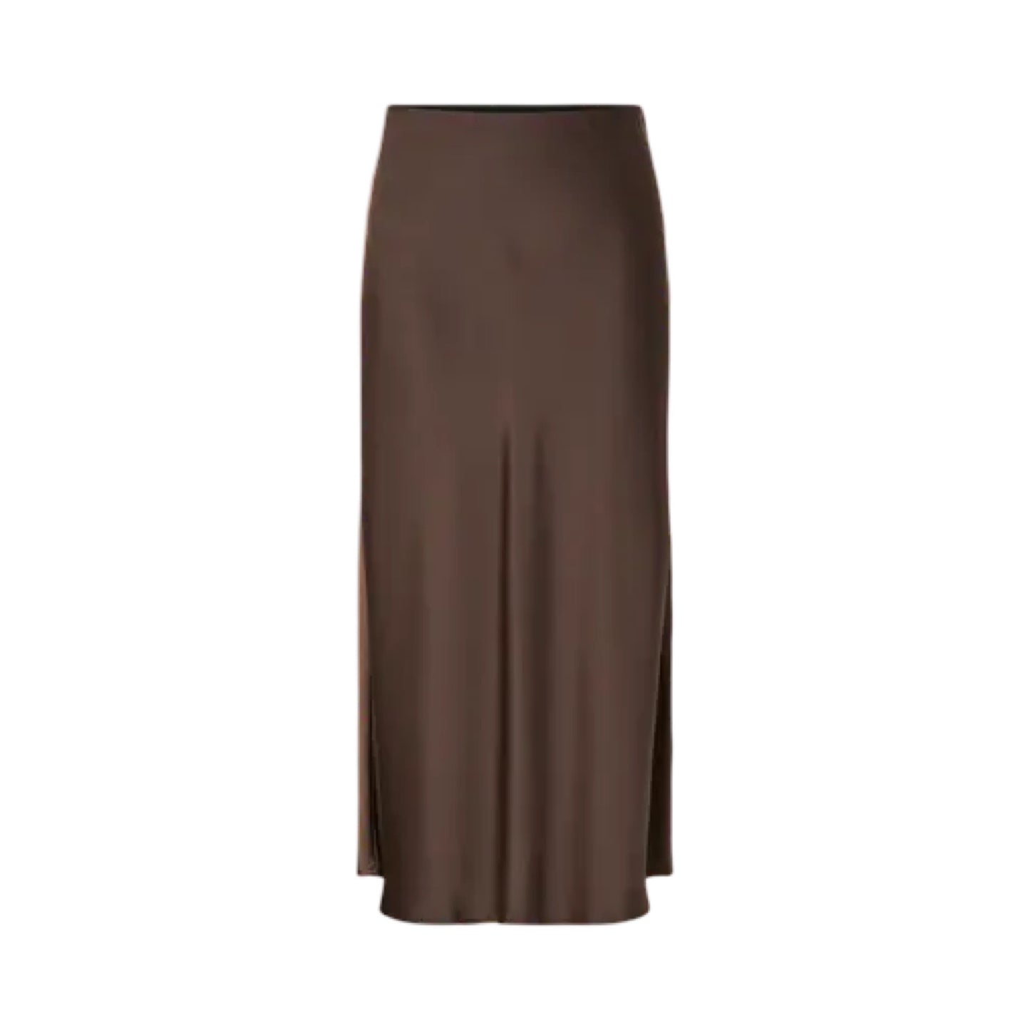 YAS - Yaspella HW. MIDI skirt s. Noos - Chocolate Brown - Merle og Wilde ApS