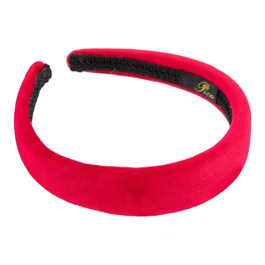 Pico - Dahlia velour hårbøjle - Rasperry