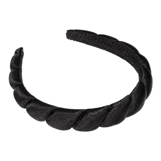 Pico - Salicita hårbøjle - Black satin