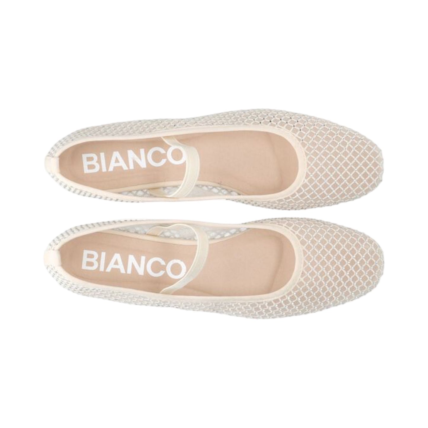 Bianco - Bialilja Ballerinaer mesh - off white - Merle og Wilde ApS
