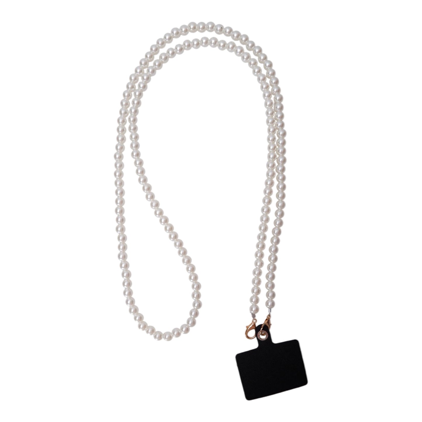 Black colour - BClori beaded phone chain Pearl