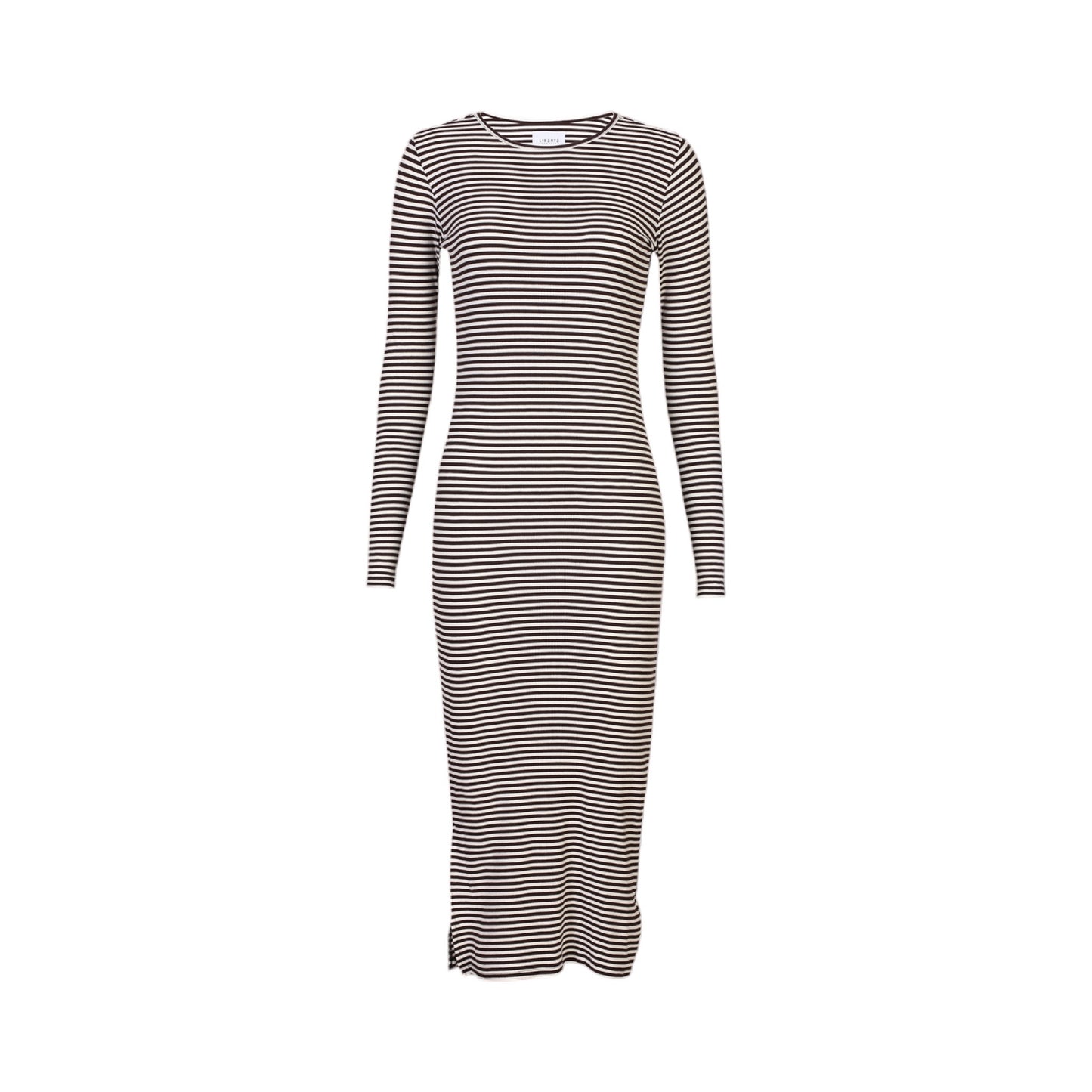 Liberte - Natalia - LS - dress - Brown/creme - Merle og Wilde ApS