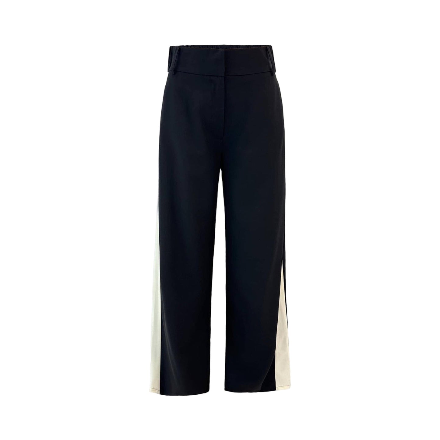 Liberte - Frede wide panel pants - Black offwhite - Merle og Wilde ApS