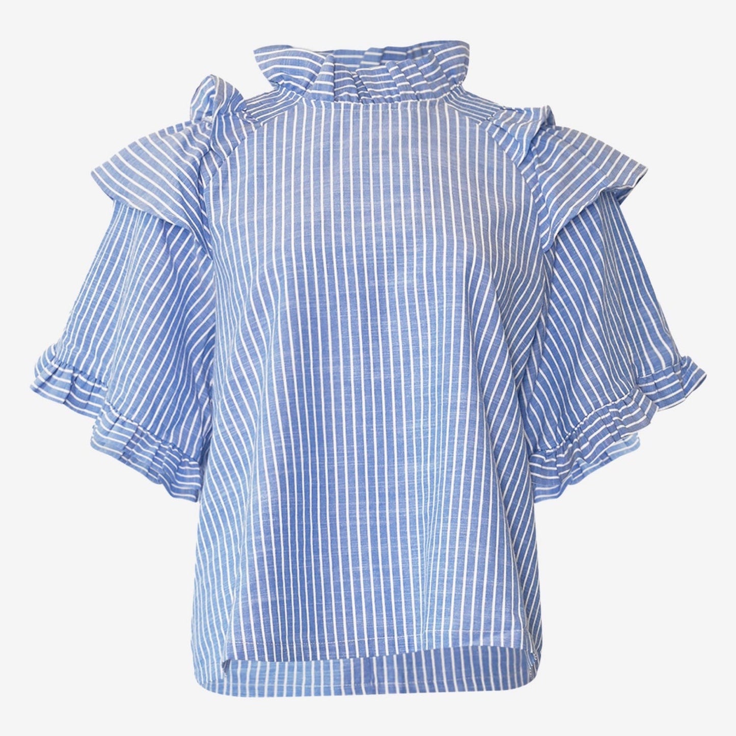 Noella - Lesly Blouse - Blue stripe - Merle og Wilde ApS