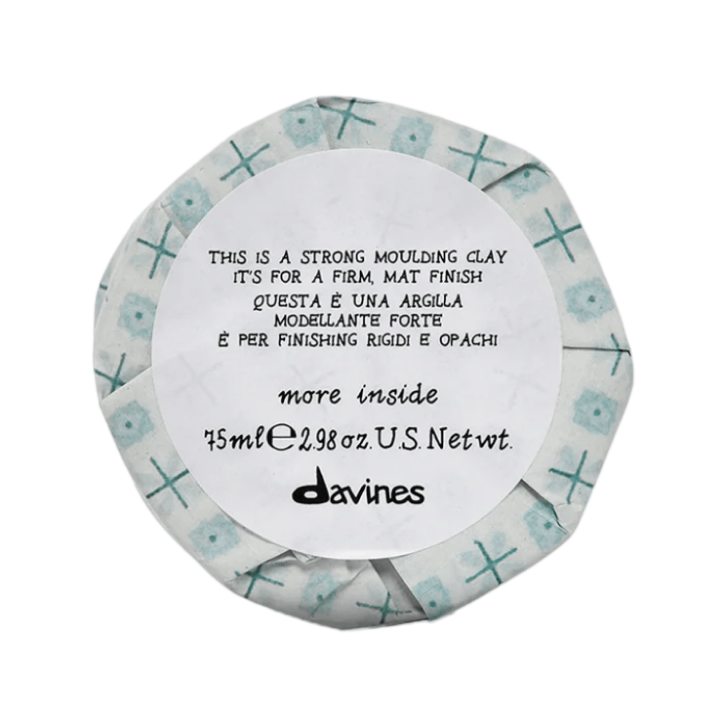 DAVINES - Strong Moulding Clay 75ml. - Merle og Wilde ApS