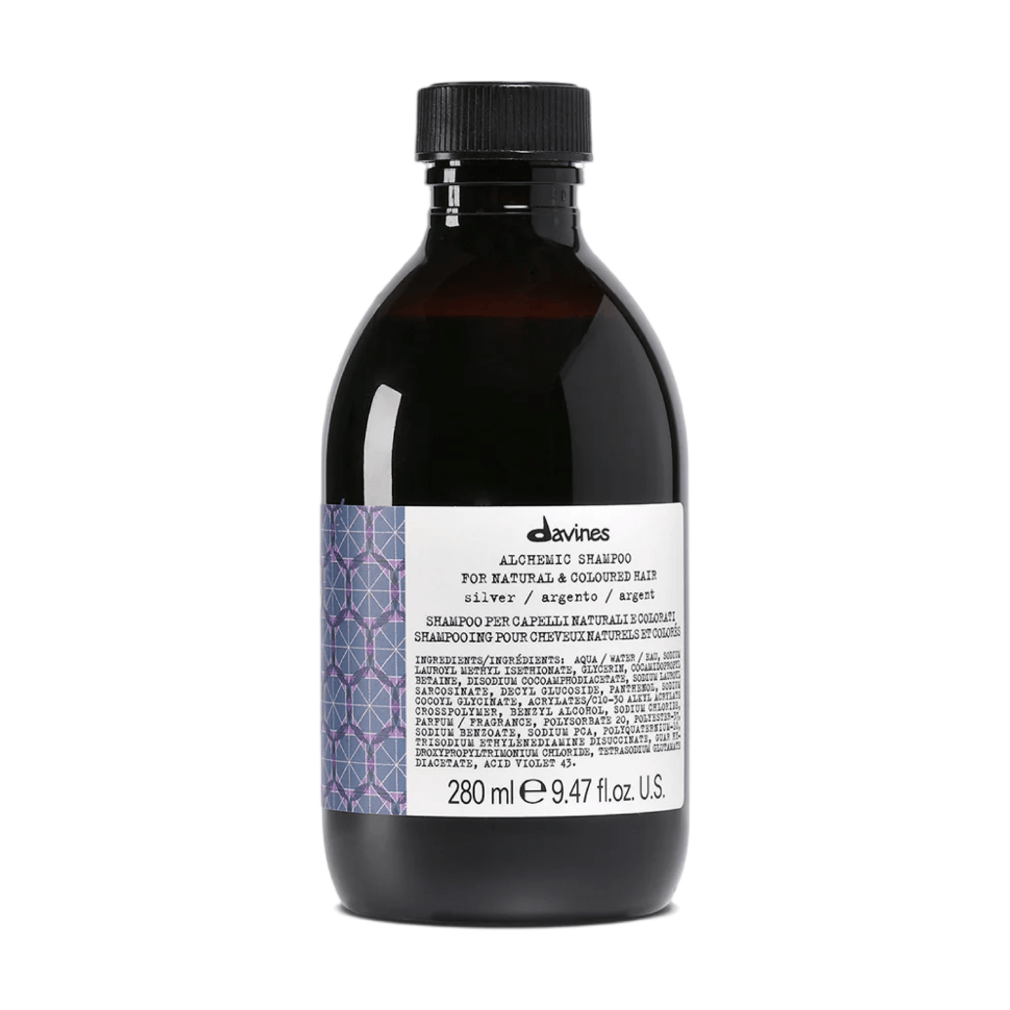 DAVINES ALCHEMIC - Shampoo Silver 280ml. - Merle og Wilde ApS