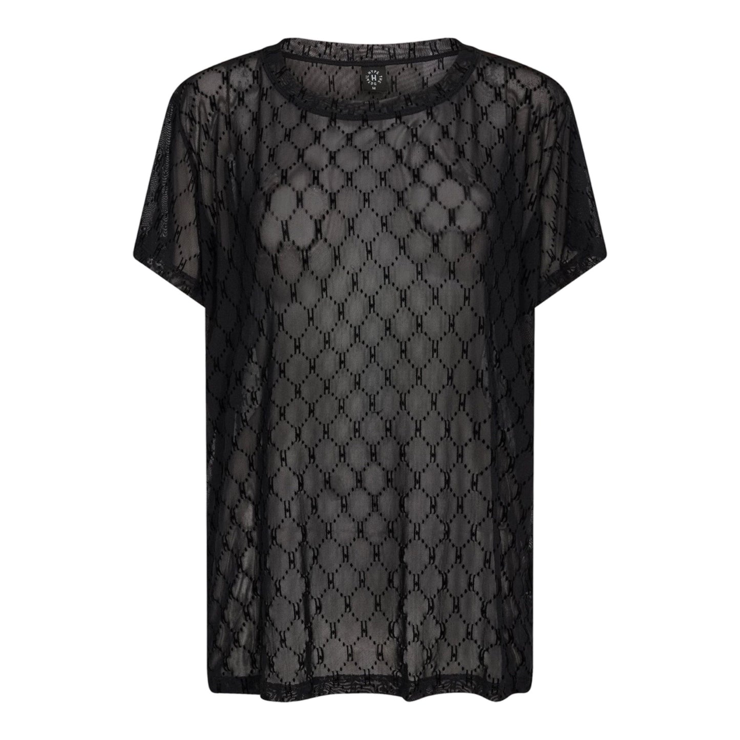 Hype the Detail - Oversized T-shirt mesh - Black - Merle og Wilde ApS