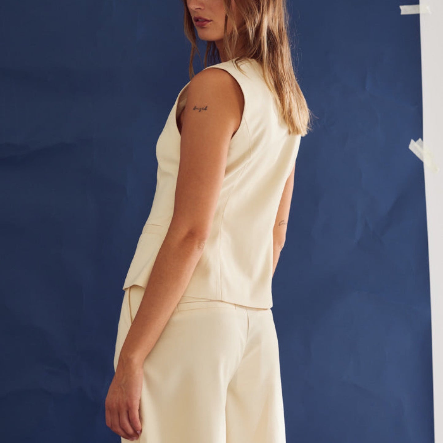 Noella - Kasaundra vest - Butter - Merle og Wilde ApS