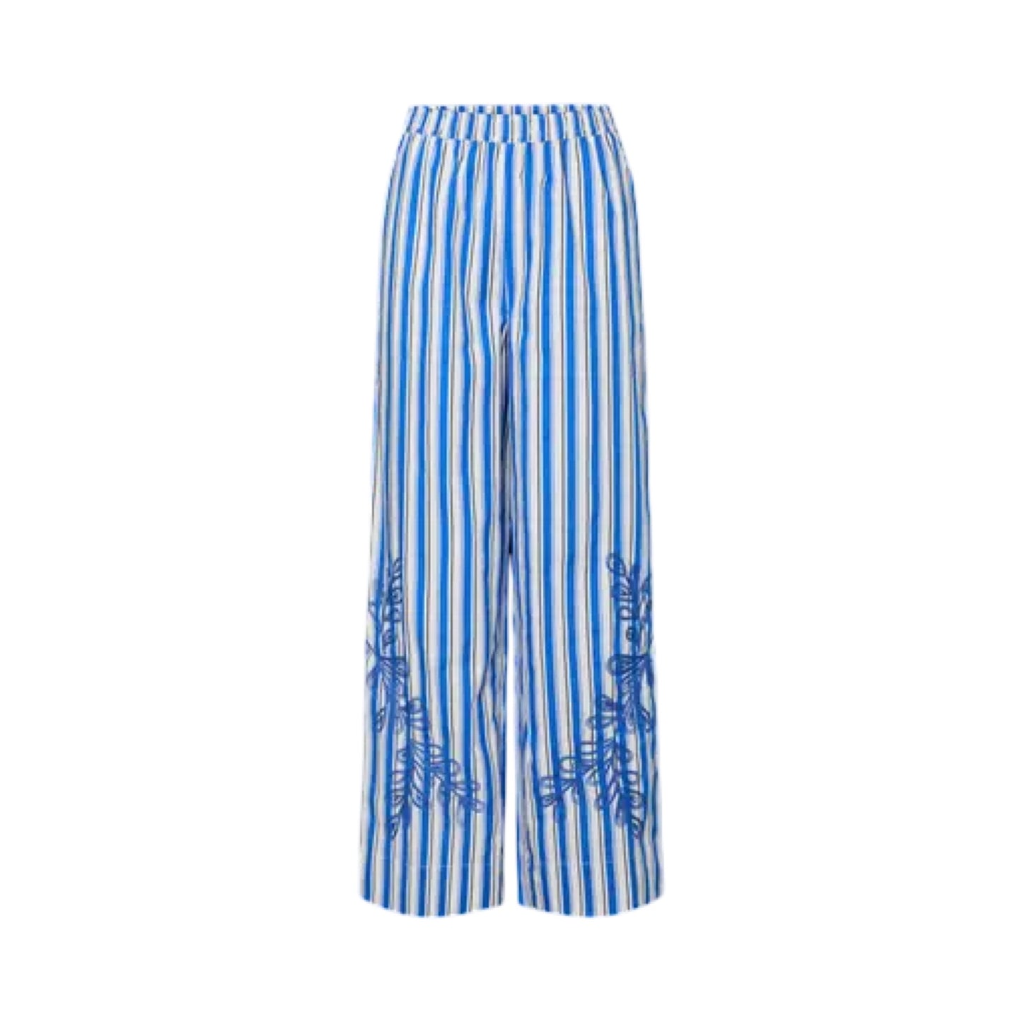 YAS - Yastimo HW pant s - Blue/white - Merle og Wilde ApS