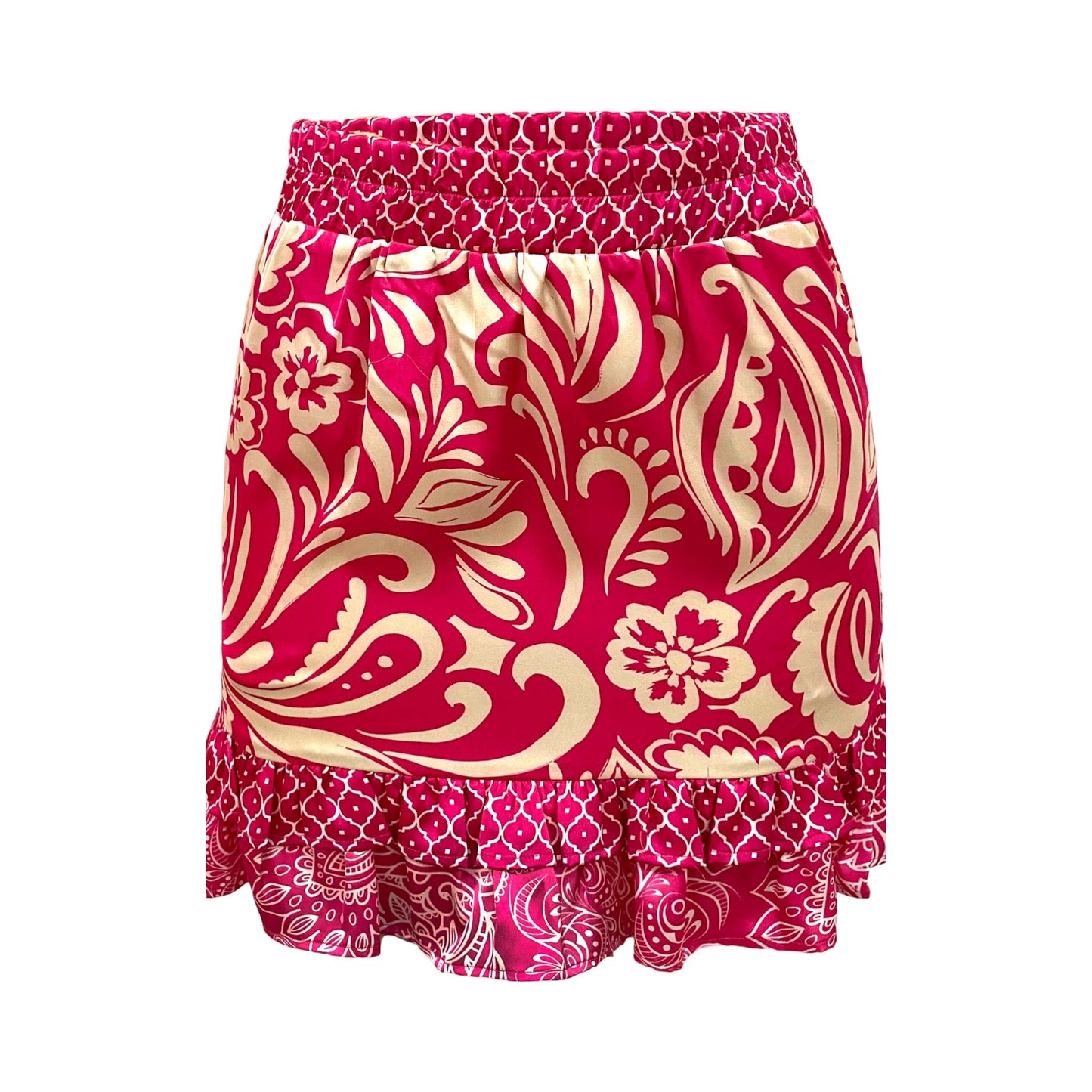Preorder juli - Liberte - Tia - Frill - short - skirt - pink - Merle og Wilde ApS