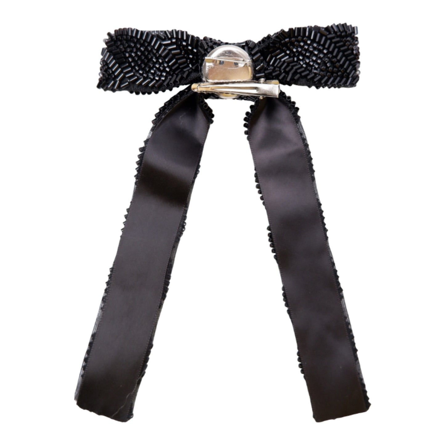 Black colour - BCcavarly 2-in-1 Bow Brooch - Black