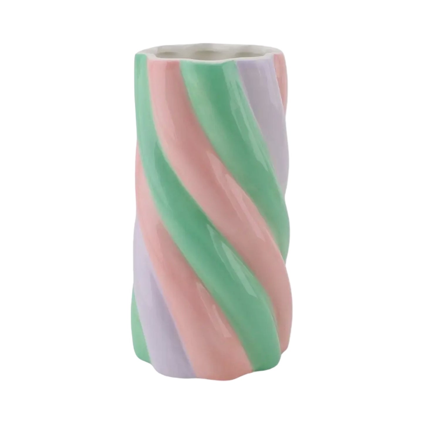 Housevitamin - Skumfidus vase - Mint/lilla/rosa - Merle og Wilde ApS