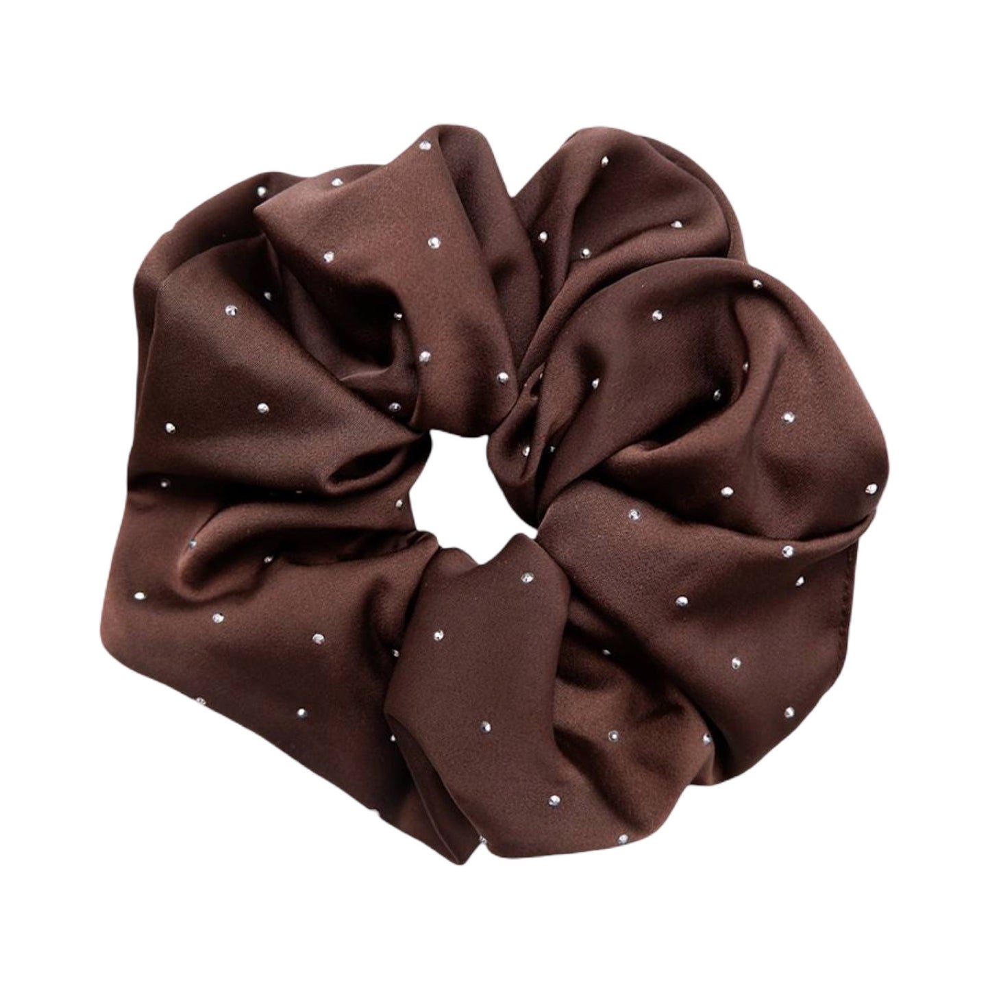Black colour - BCtamara Scrunchie rinestone - coffee - Merle og Wilde ApS