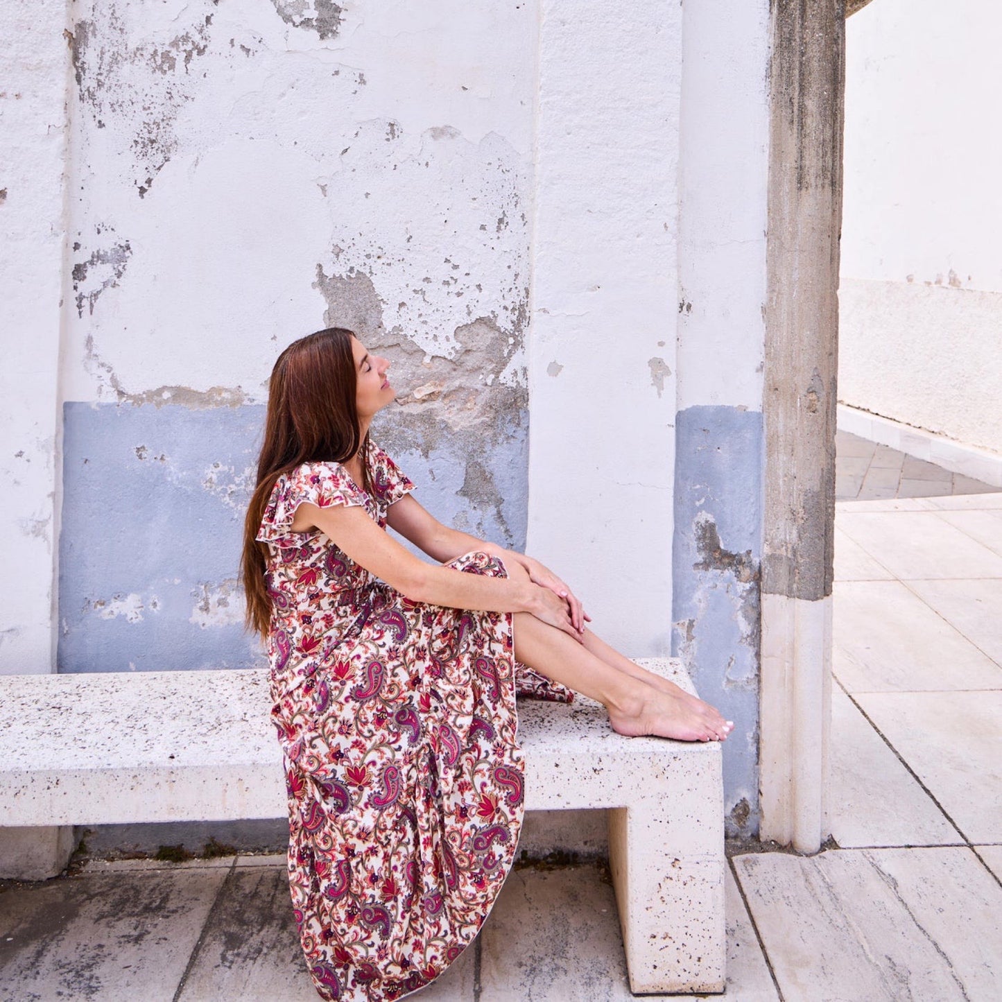 Black colour - BCluna flared wrap dress - vivid rouge - Merle og Wilde ApS
