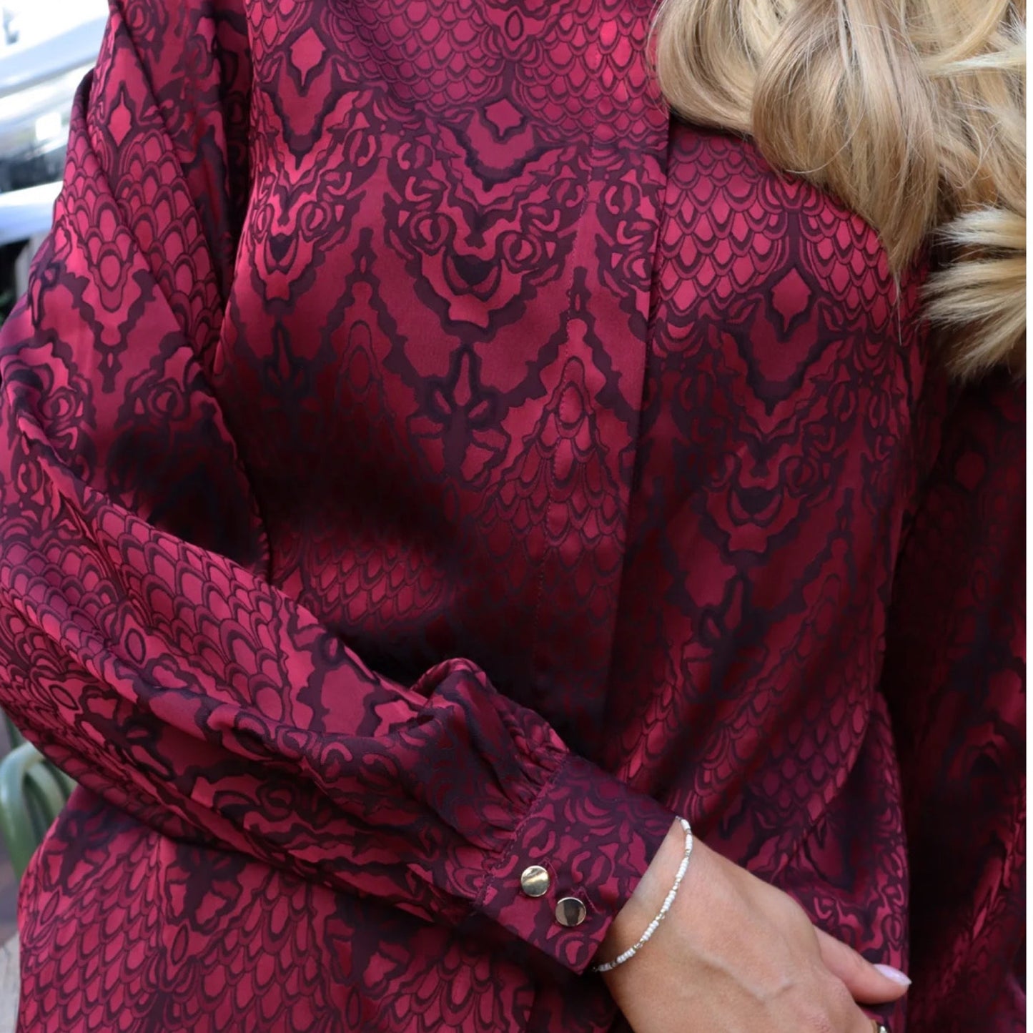 Liberte - Lala LS shirt - Bordeaux - Merle og Wilde ApS