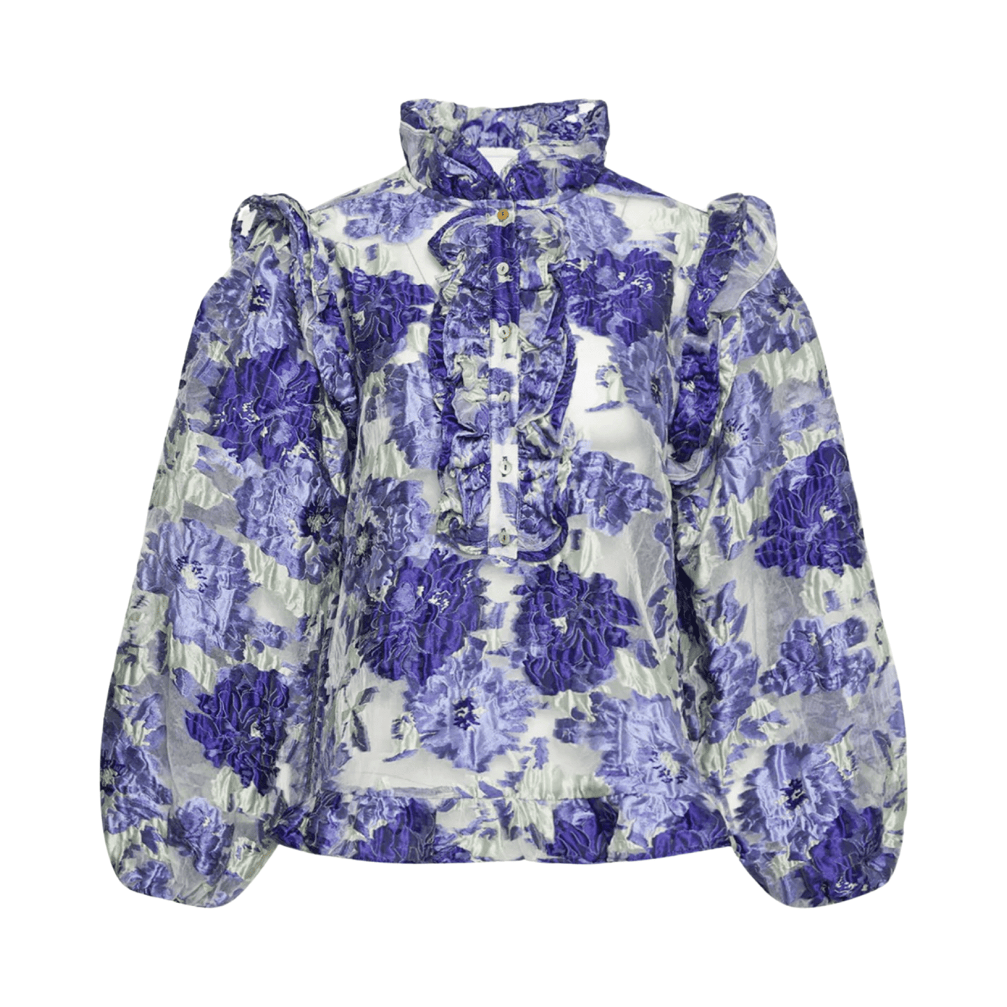 Noella - Rowan Blouse - Purple Mint mix - Merle og Wilde