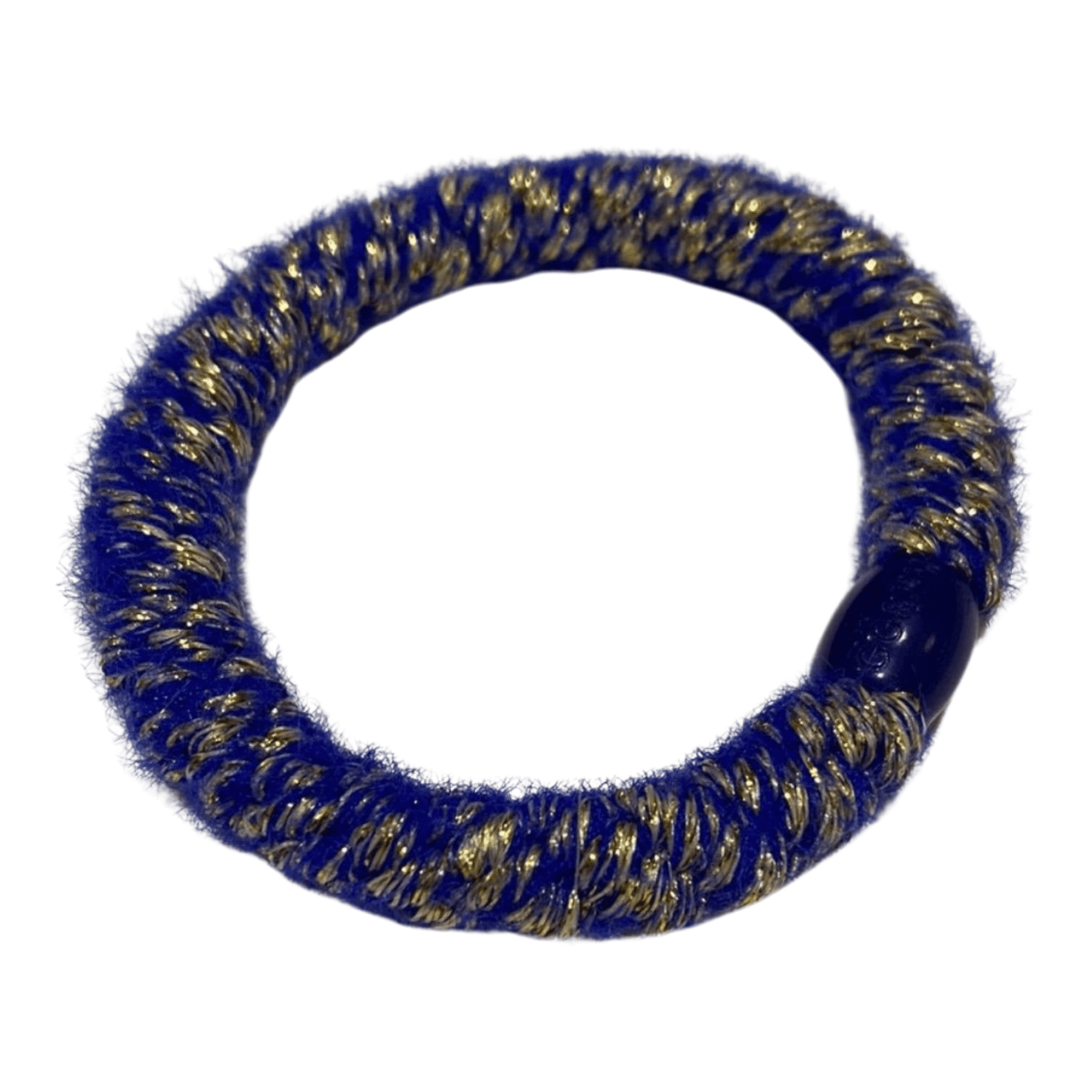 By Stær hairties - fluffy kobolt/guld - Merle og Wilde