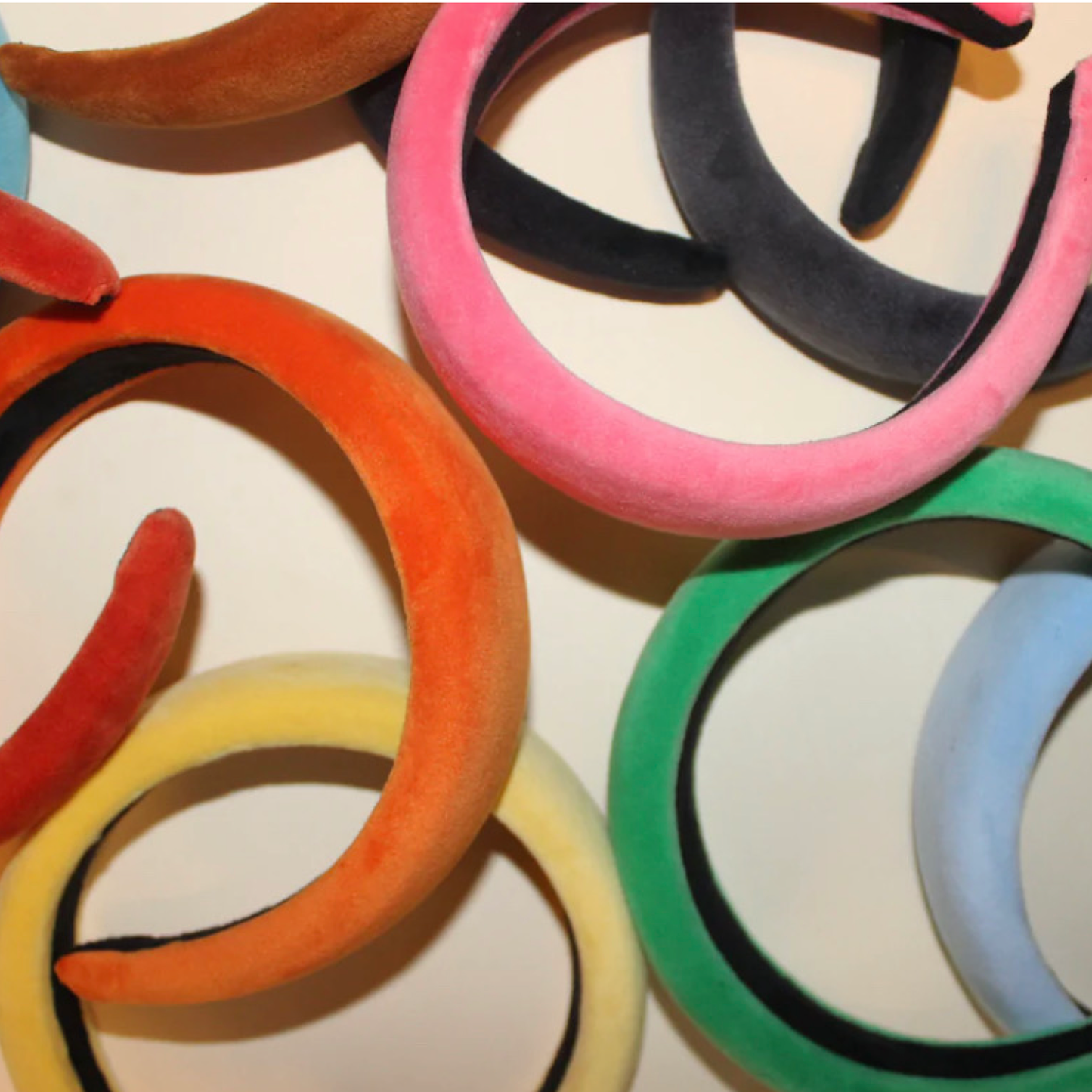 Pico - Emma plain velvet headband - rose