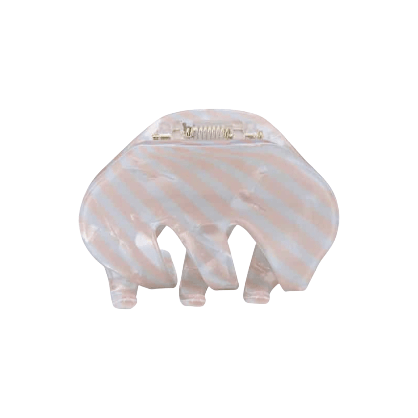 SAGA hårklemme - stribet lyserblå/Rosa - Merle og Wilde