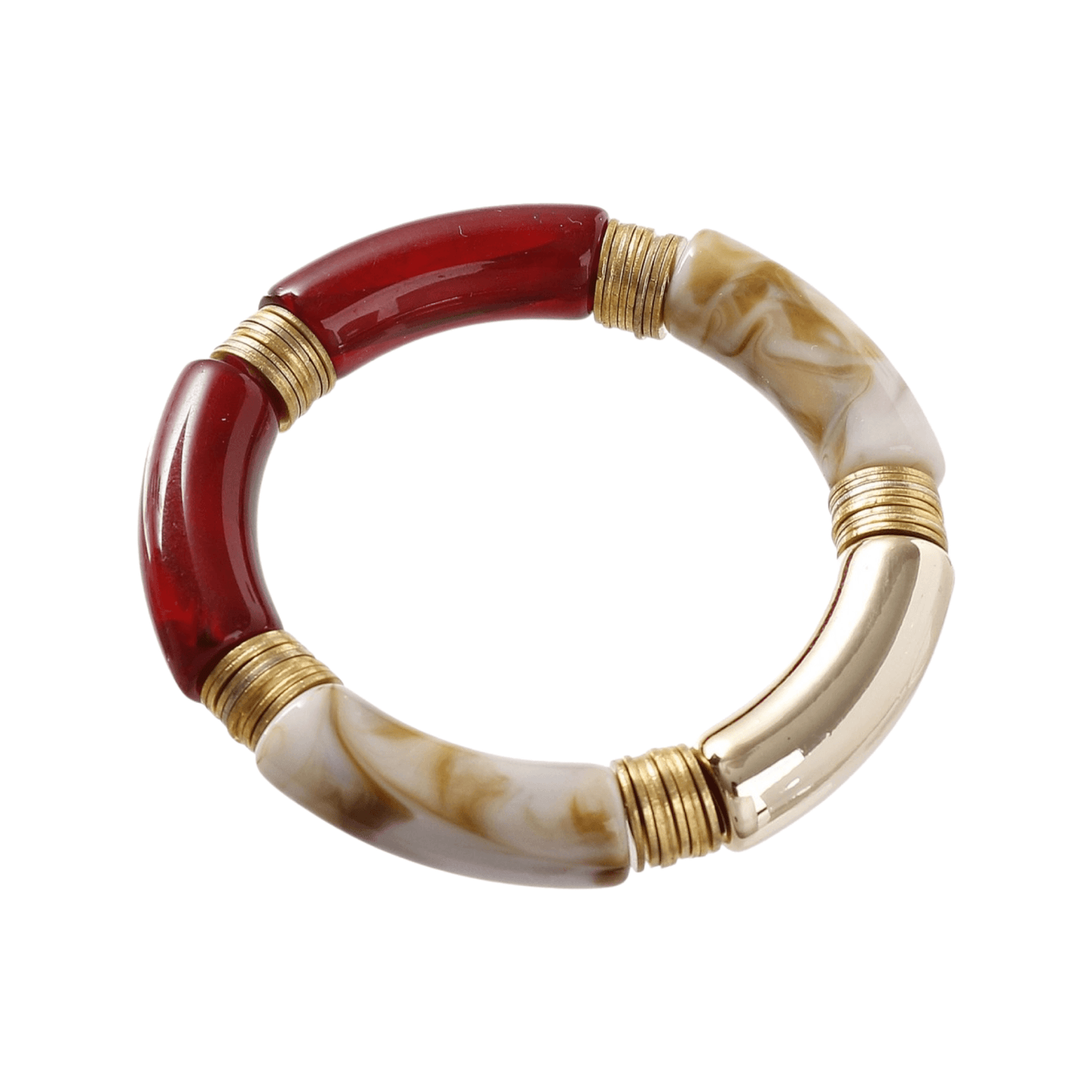 Just d’ lux - Armbånd A17-0001 - Dark red - Merle og Wilde