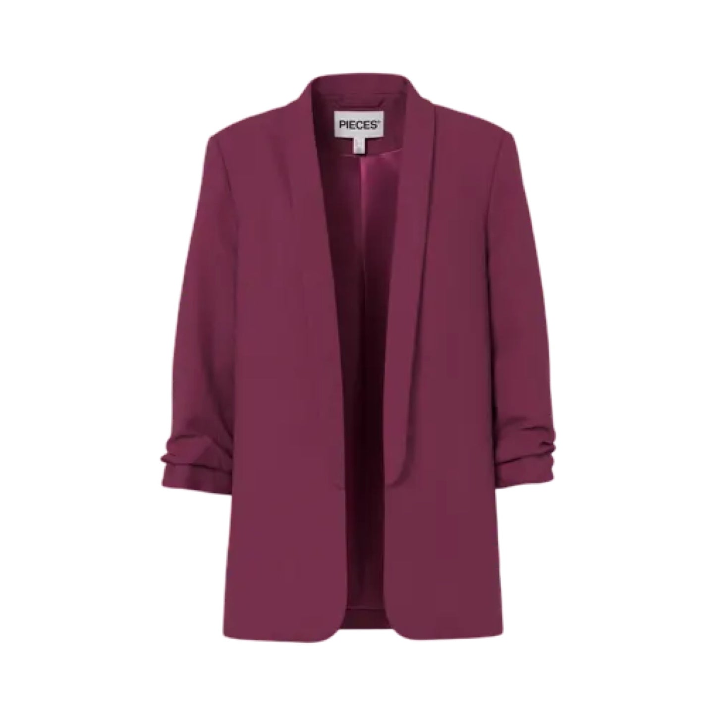 Pieces - PCbosella 3/4 Blazer Noos Bc - Grape Wine - Merle og Wilde ApS