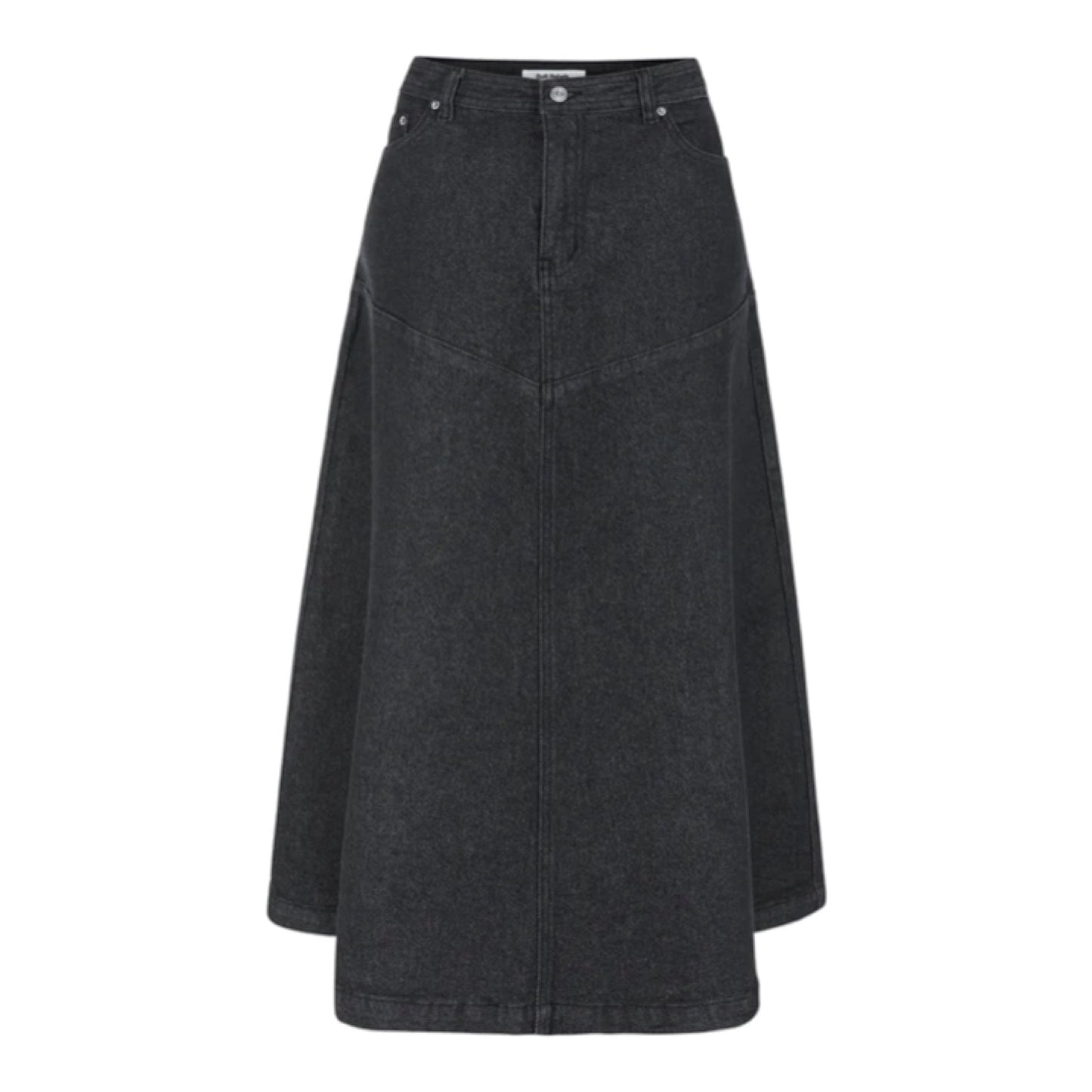 SRJennie Denim midi skirt - Black