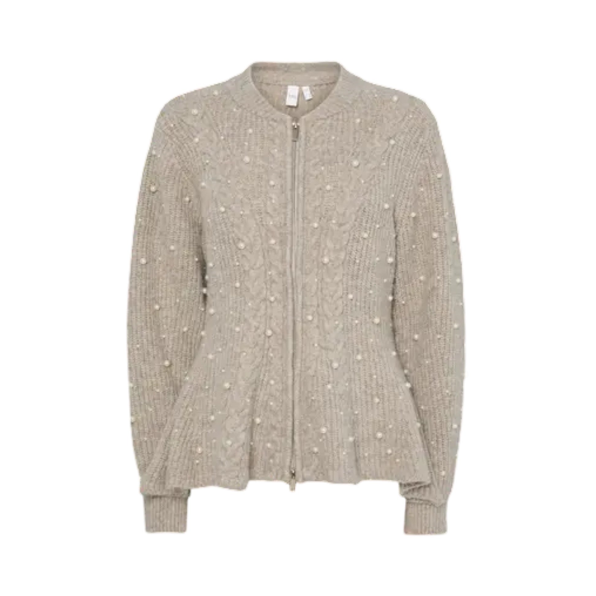 YAS - Yaspemina LS knit cardigan - Fungi - Merle og Wilde ApS