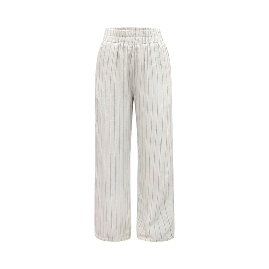 Liberte - Neo - pants - Nature pinstribe - Merle og Wilde ApS