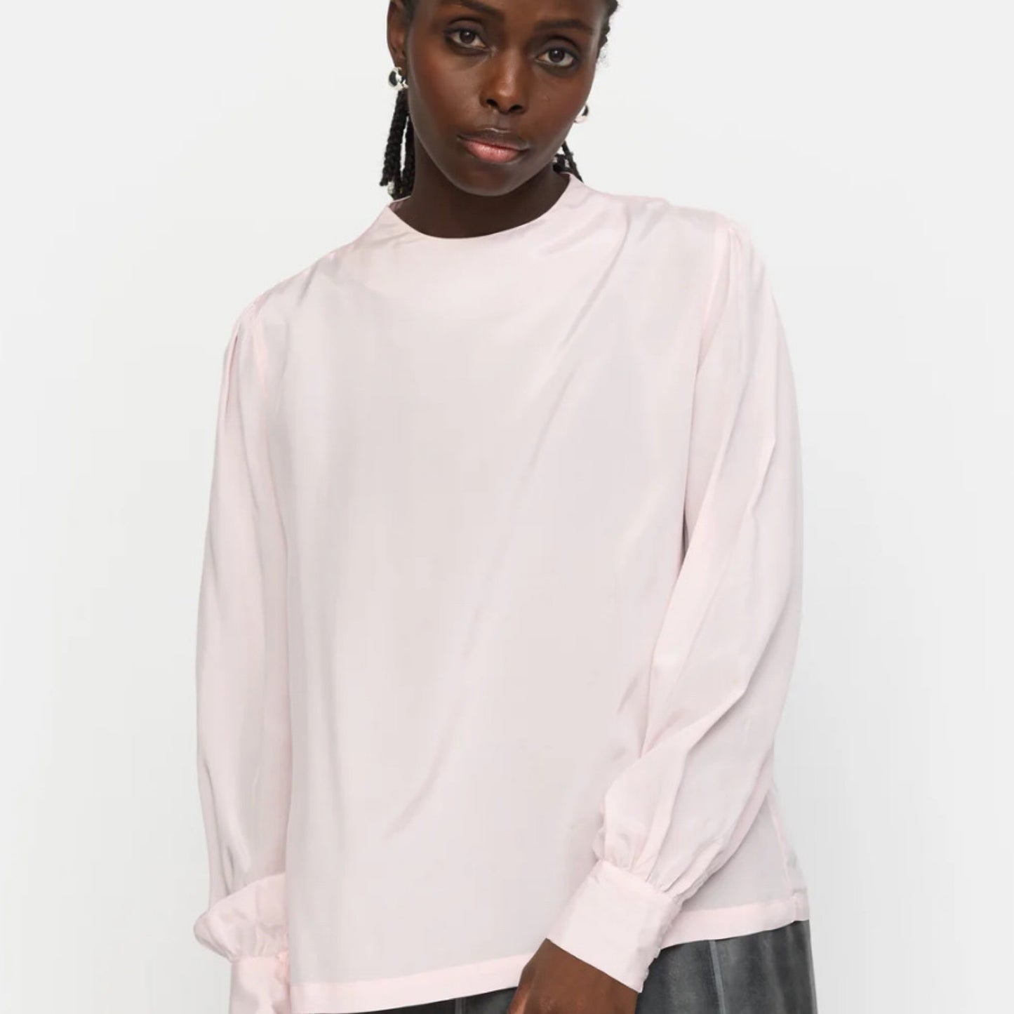 Soft rebels - SRNikki Highneck Blouse - Ballarina