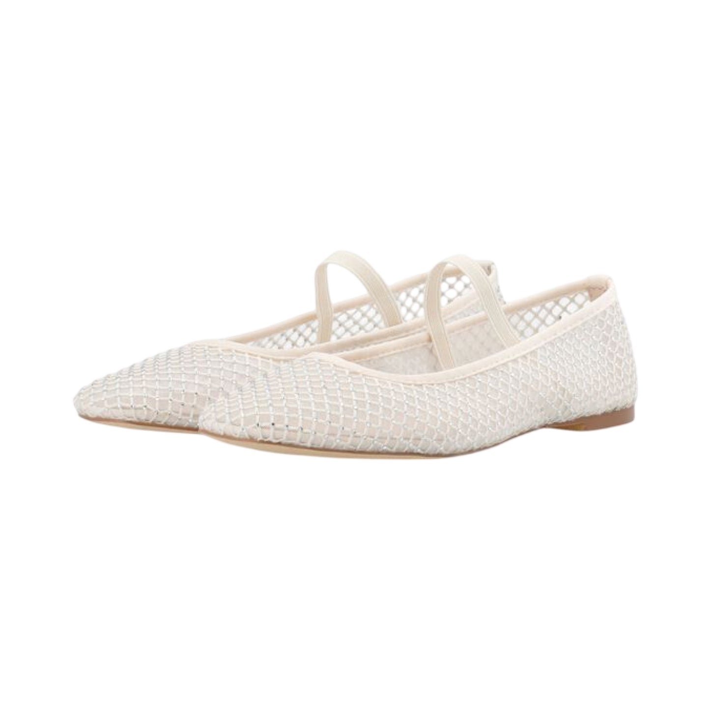 Bianco - Bialilja Ballerinaer mesh - off white - Merle og Wilde ApS