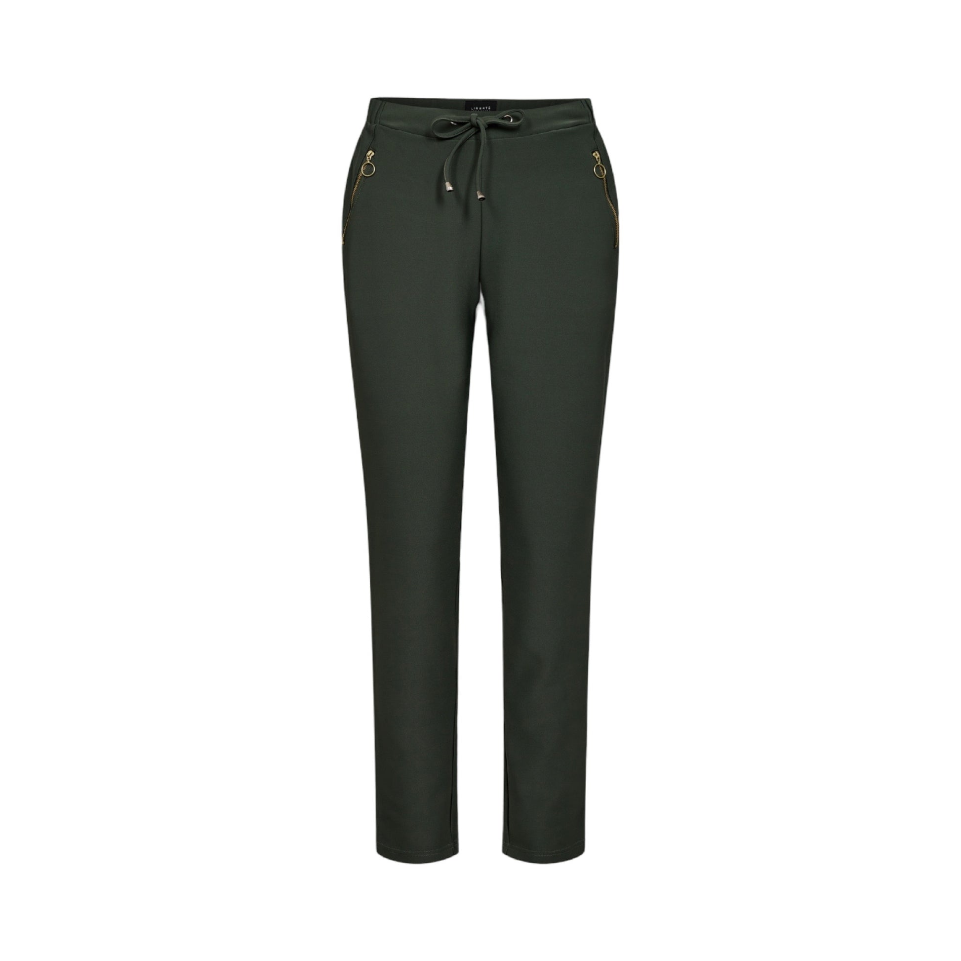 Liberte - Henne - zip - pants - army - Merle og Wilde ApS