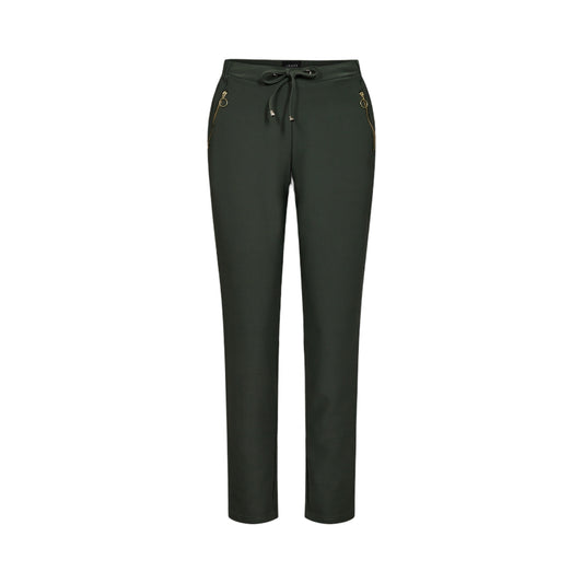 Liberte - Henne - zip - pants - army - Merle og Wilde ApS