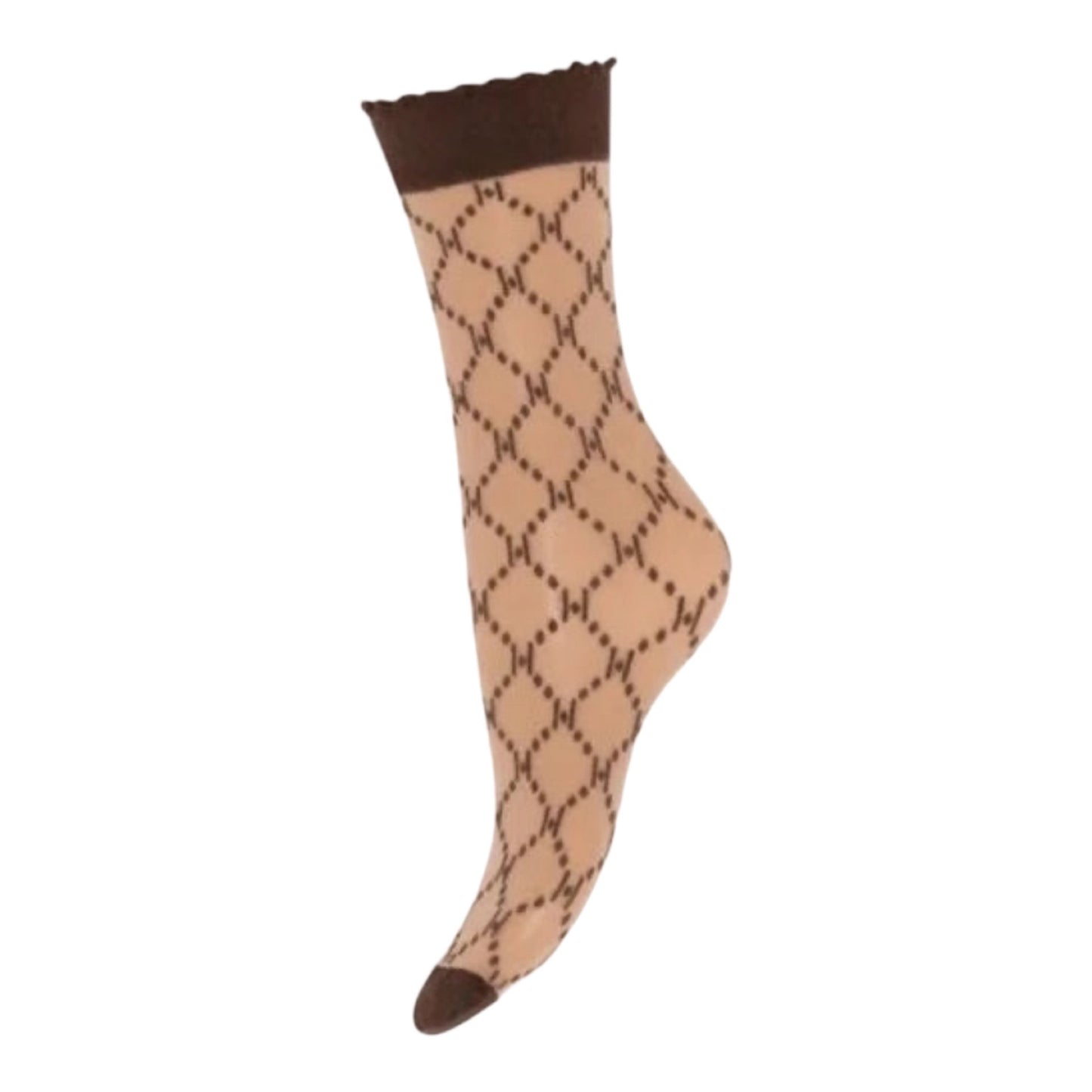 Hype The detail - Socks logo - 25 den - Brown