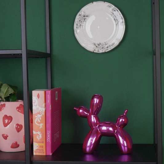 Housevitamin - Ballonhund statue - metal pink - Merle og Wilde ApS