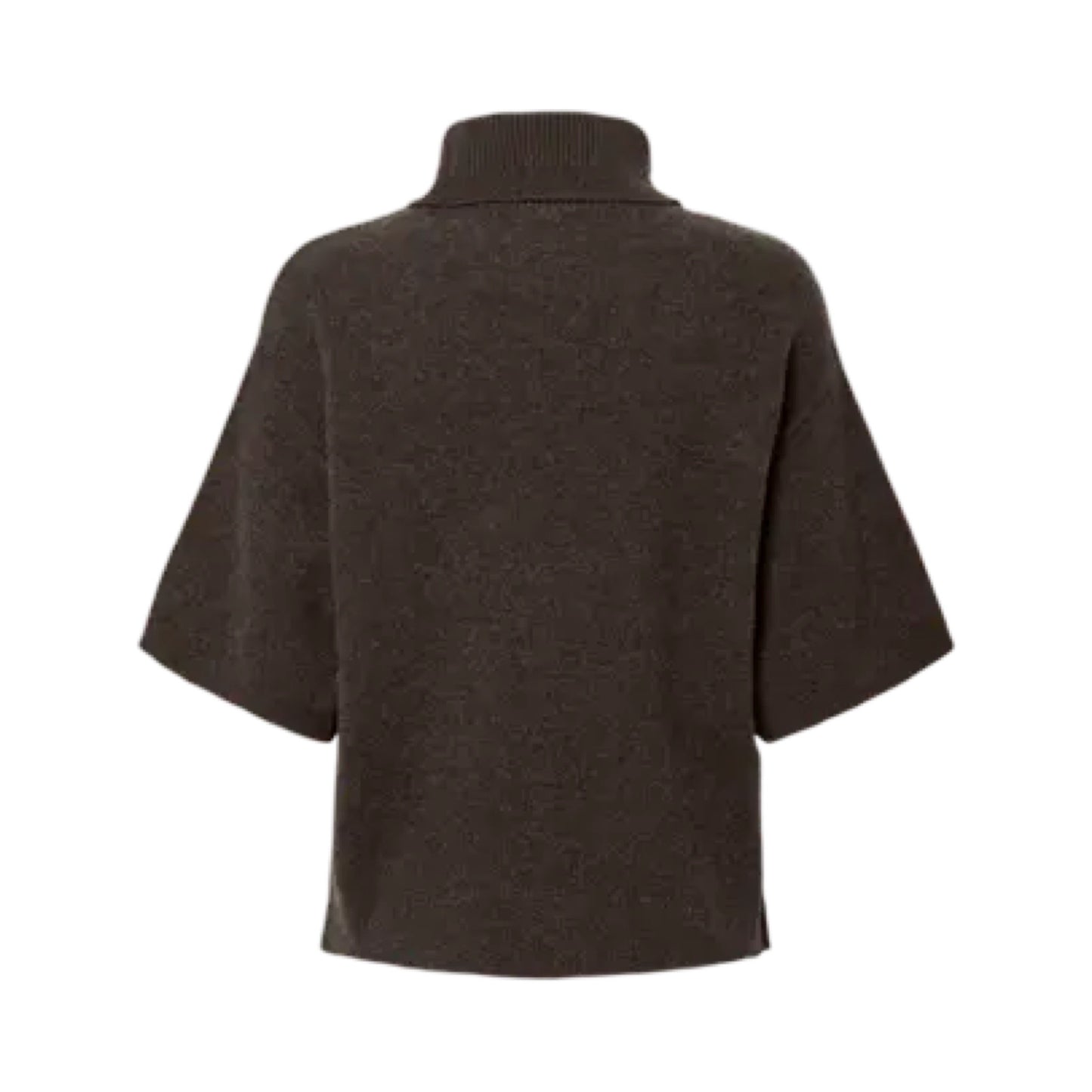 YAS - Yasemila 2/4 wool knit pullover s. Noos - Coffee Bean - Merle og Wilde ApS