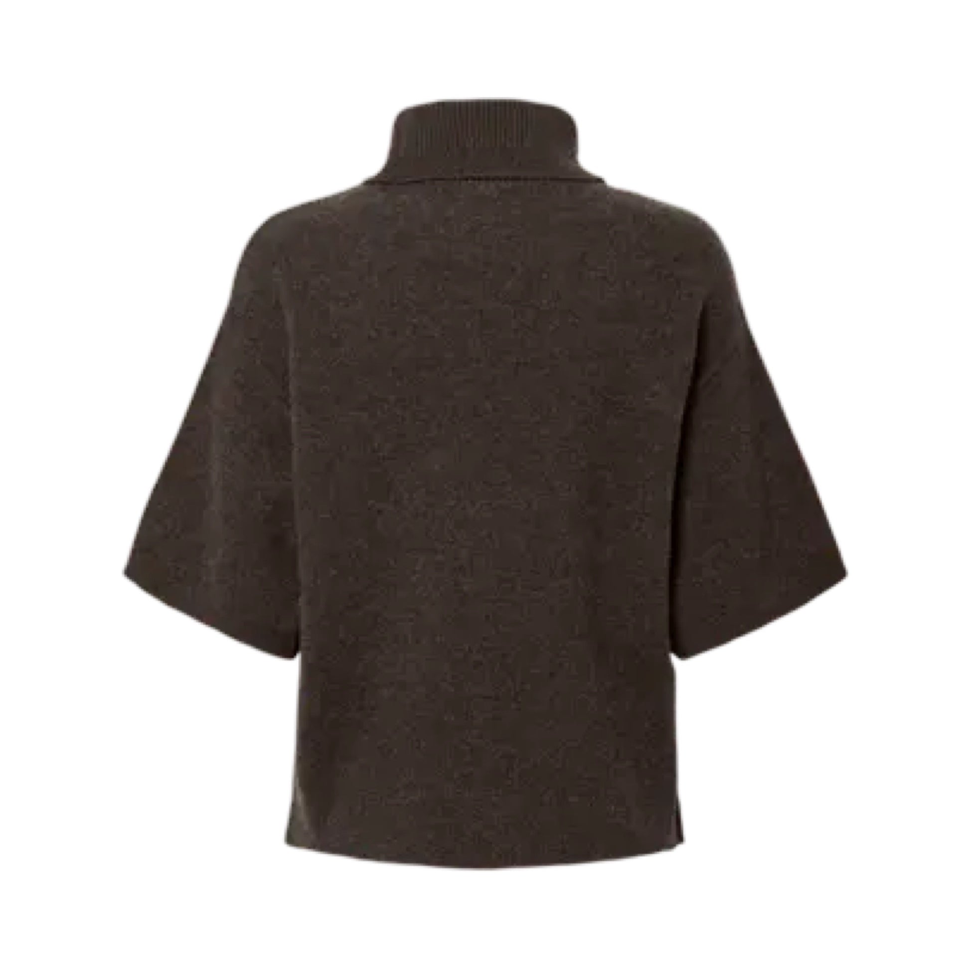 YAS - Yasemila 2/4 wool knit pullover s. Noos - Coffee Bean - Merle og Wilde ApS